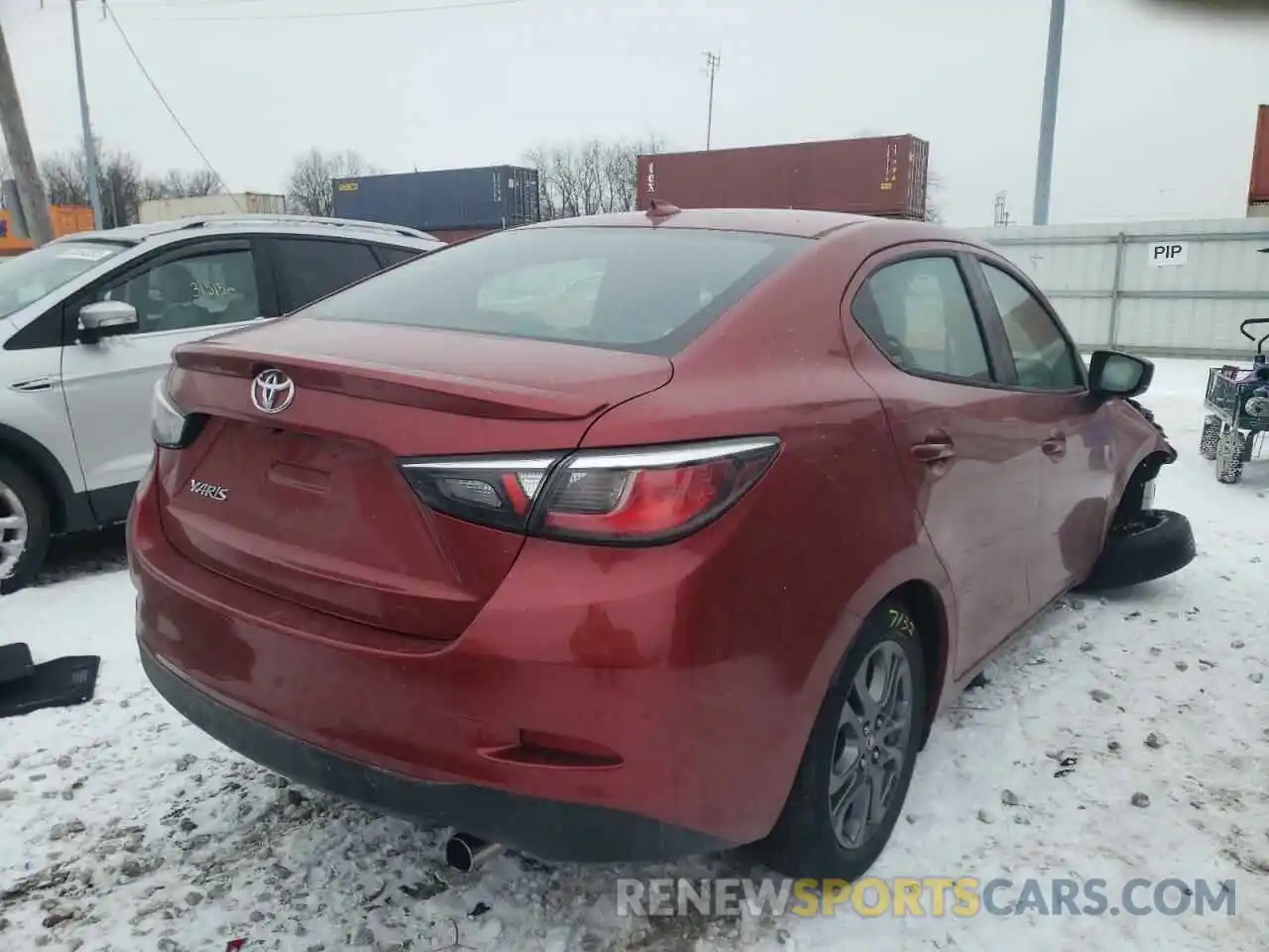 4 Фотография поврежденного автомобиля 3MYDLBYV9KY524665 TOYOTA YARIS 2019