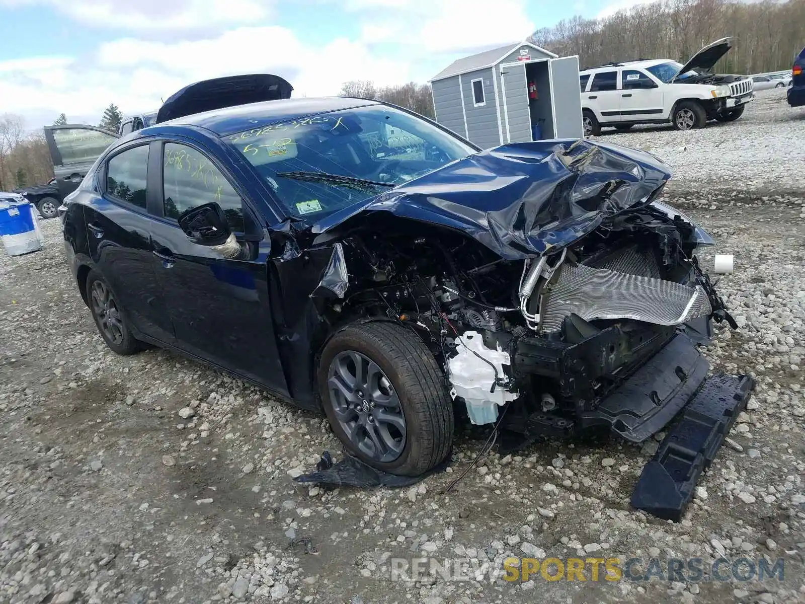 1 Photograph of a damaged car 3MYDLBYV9KY524679 TOYOTA YARIS 2019