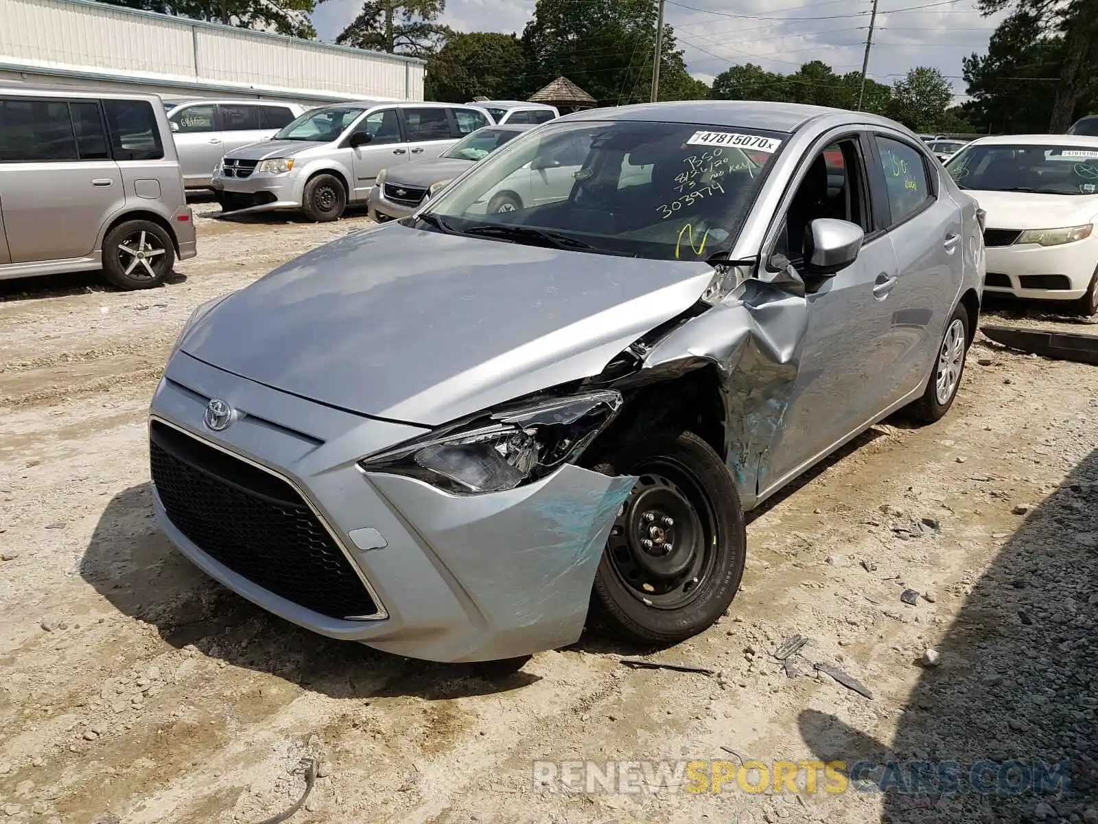 2 Photograph of a damaged car 3MYDLBYV9KY524908 TOYOTA YARIS 2019