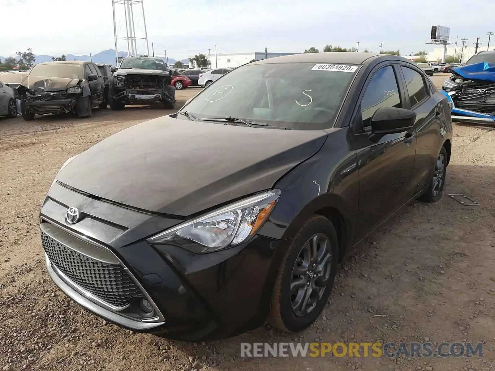 2 Photograph of a damaged car 3MYDLBYV9KY525590 TOYOTA YARIS 2019