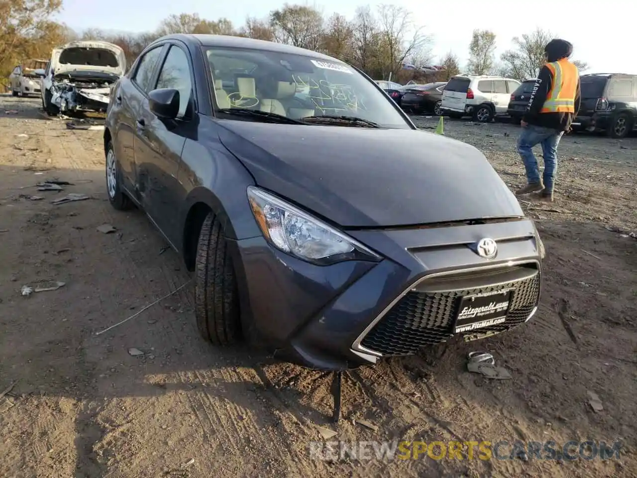 1 Photograph of a damaged car 3MYDLBYVXKY501718 TOYOTA YARIS 2019