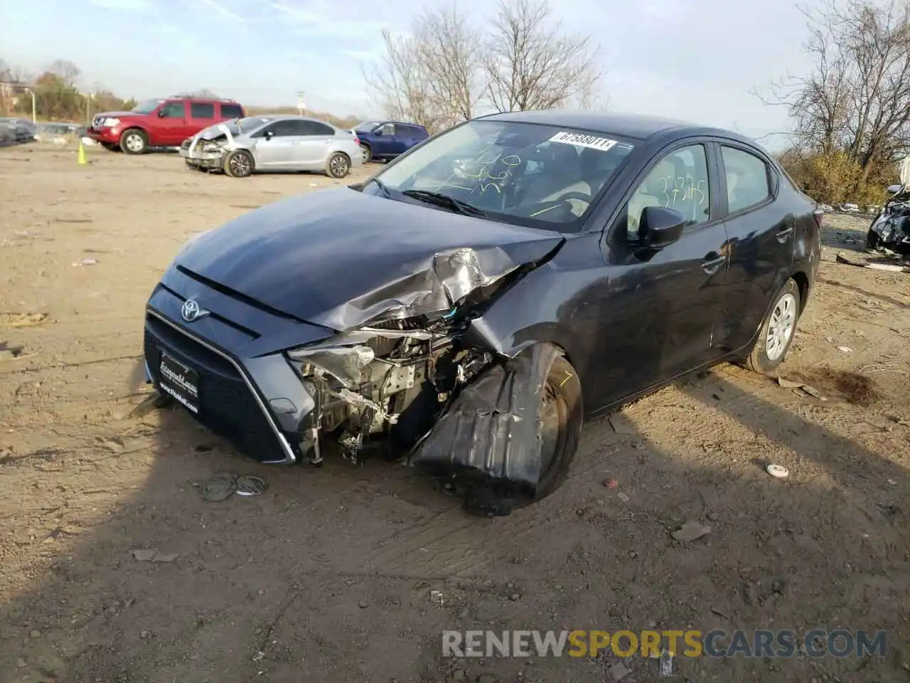 2 Photograph of a damaged car 3MYDLBYVXKY501718 TOYOTA YARIS 2019