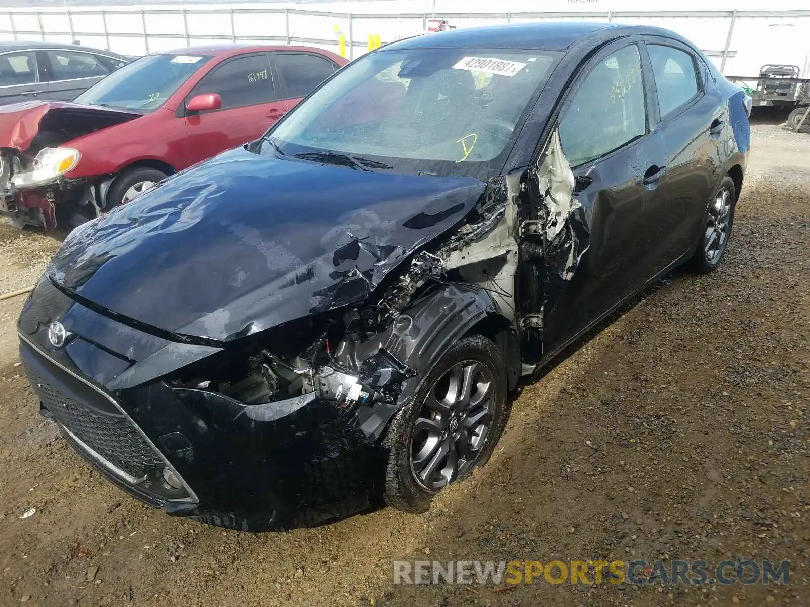 2 Photograph of a damaged car 3MYDLBYVXKY502917 TOYOTA YARIS 2019