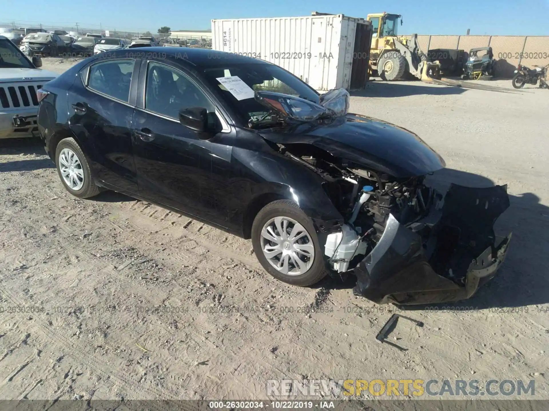 1 Photograph of a damaged car 3MYDLBYVXKY504179 TOYOTA YARIS 2019