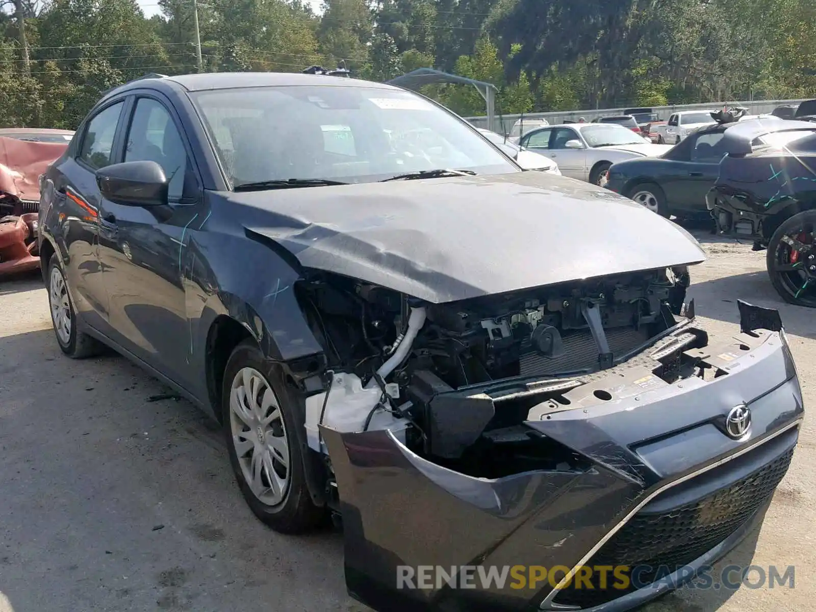 1 Photograph of a damaged car 3MYDLBYVXKY504554 TOYOTA YARIS 2019