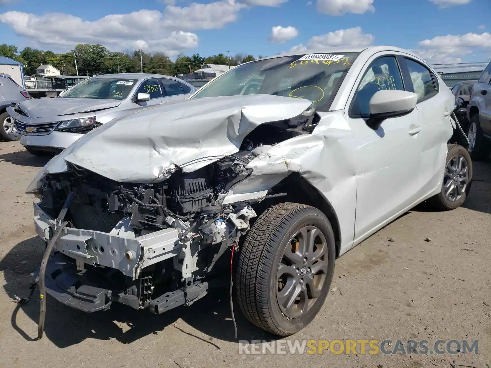 2 Photograph of a damaged car 3MYDLBYVXKY504652 TOYOTA YARIS 2019