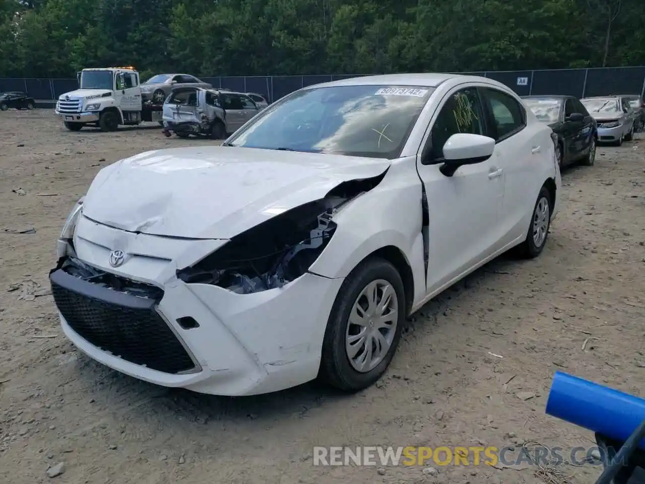 2 Фотография поврежденного автомобиля 3MYDLBYVXKY505073 TOYOTA YARIS 2019