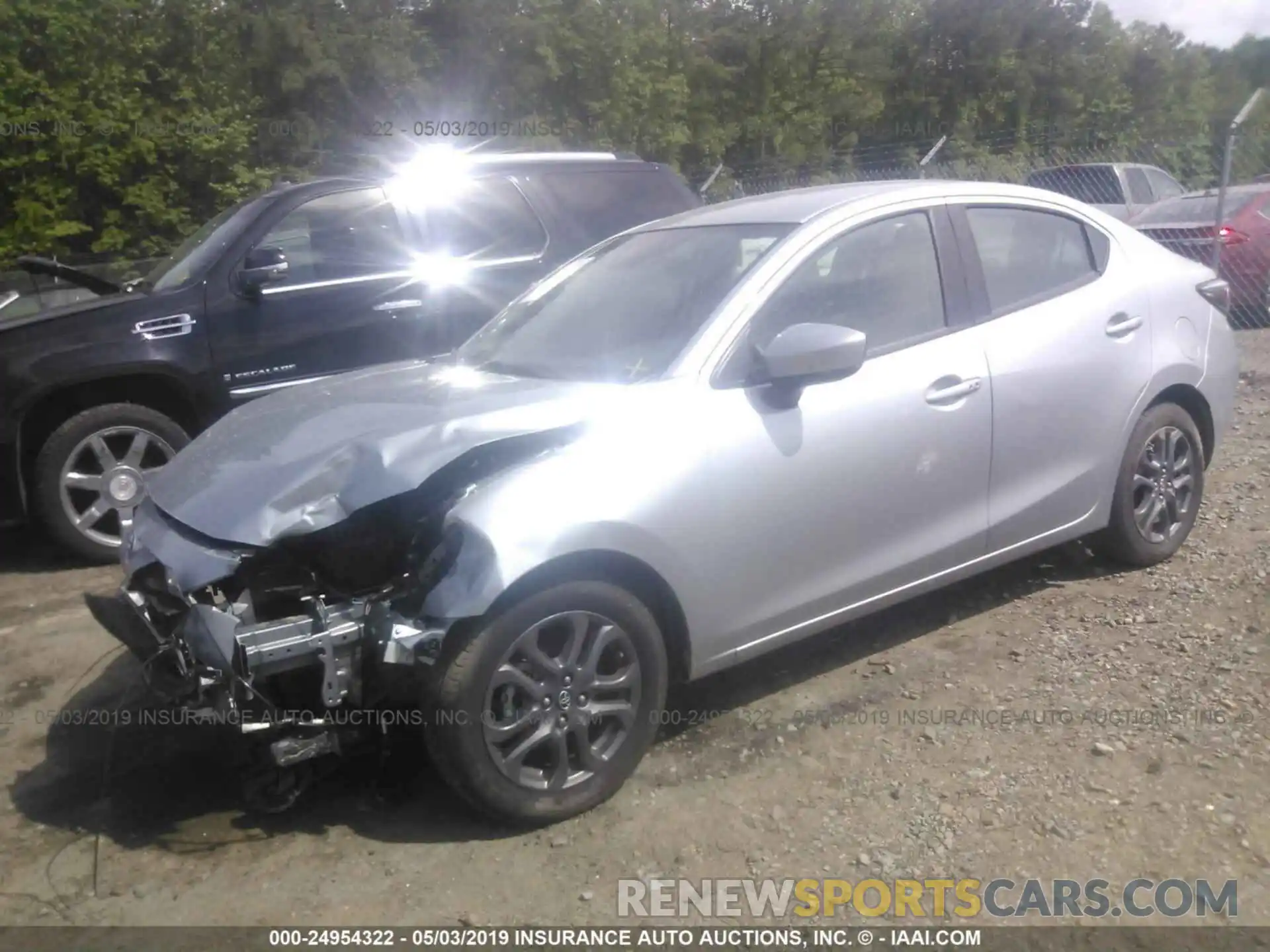 2 Photograph of a damaged car 3MYDLBYVXKY505901 TOYOTA YARIS 2019