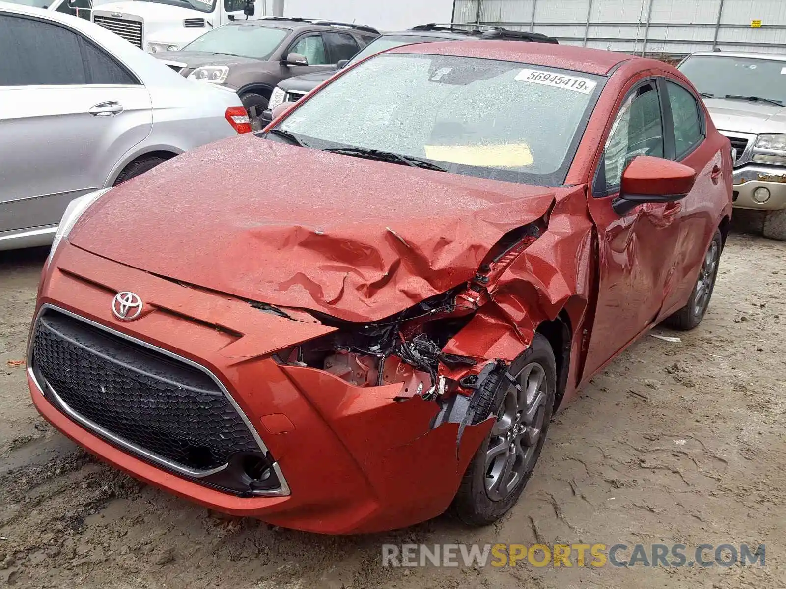 2 Photograph of a damaged car 3MYDLBYVXKY506255 TOYOTA YARIS 2019