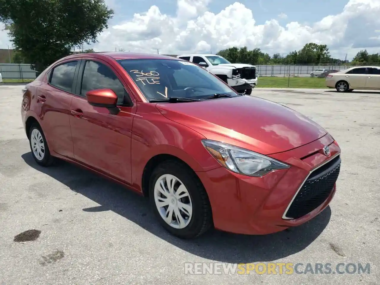 1 Photograph of a damaged car 3MYDLBYVXKY507468 TOYOTA YARIS 2019