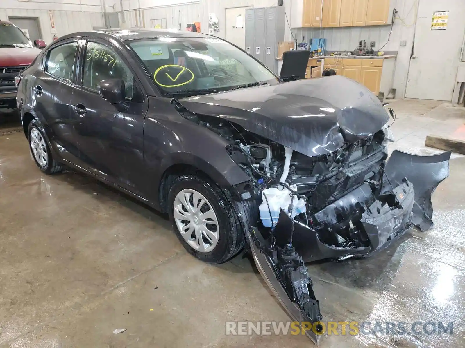 1 Photograph of a damaged car 3MYDLBYVXKY507471 TOYOTA YARIS 2019