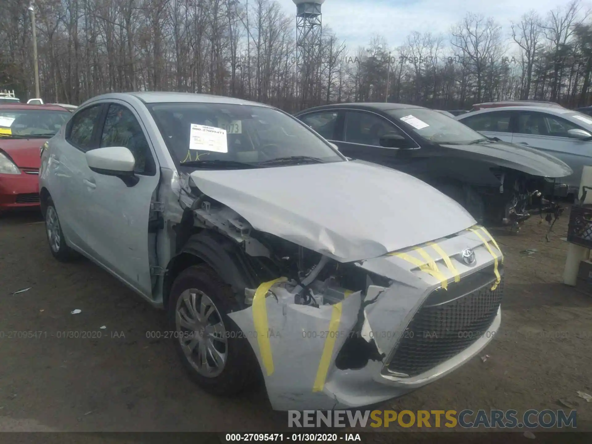 1 Photograph of a damaged car 3MYDLBYVXKY507647 TOYOTA YARIS 2019