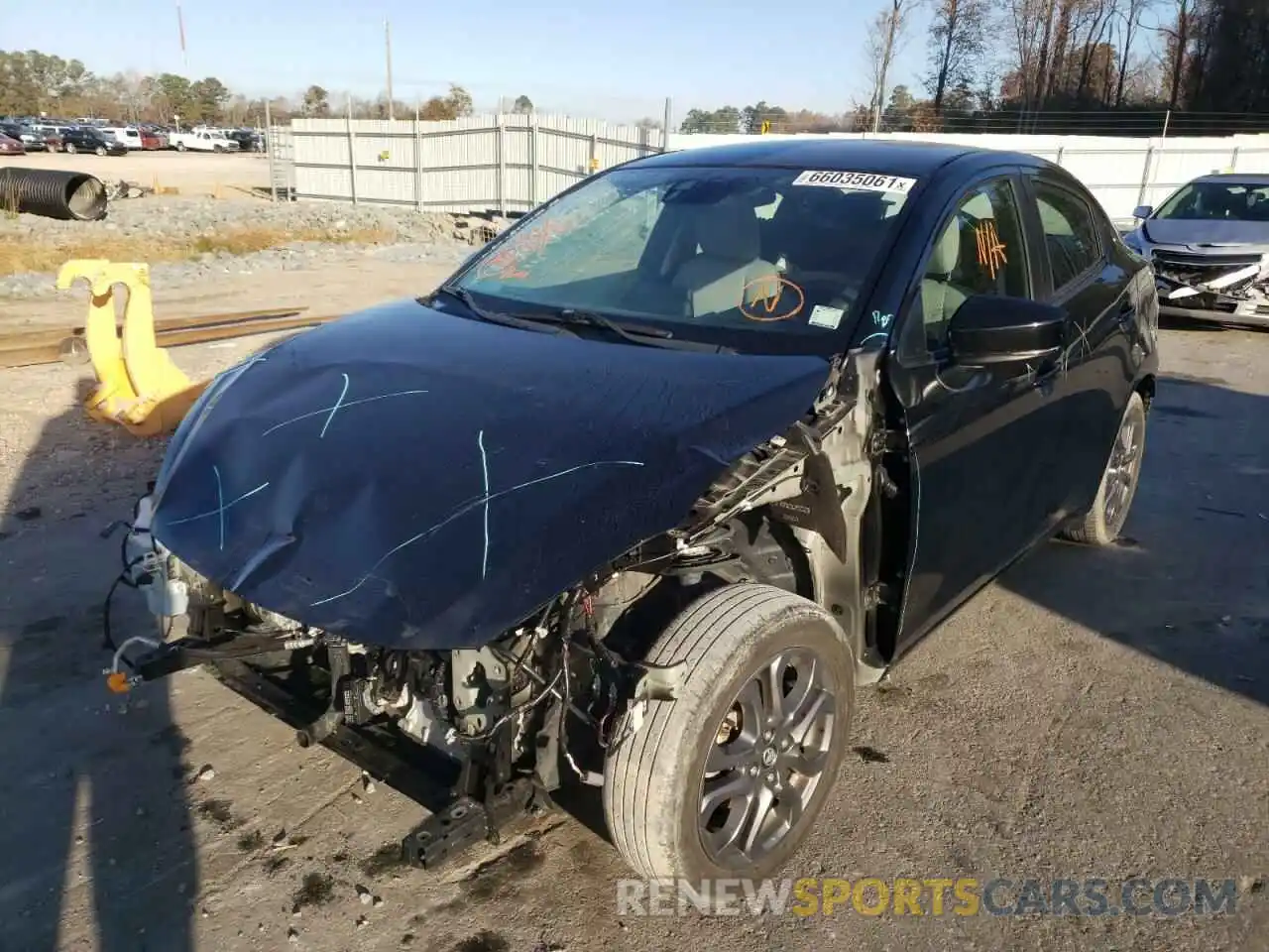 2 Photograph of a damaged car 3MYDLBYVXKY507664 TOYOTA YARIS 2019