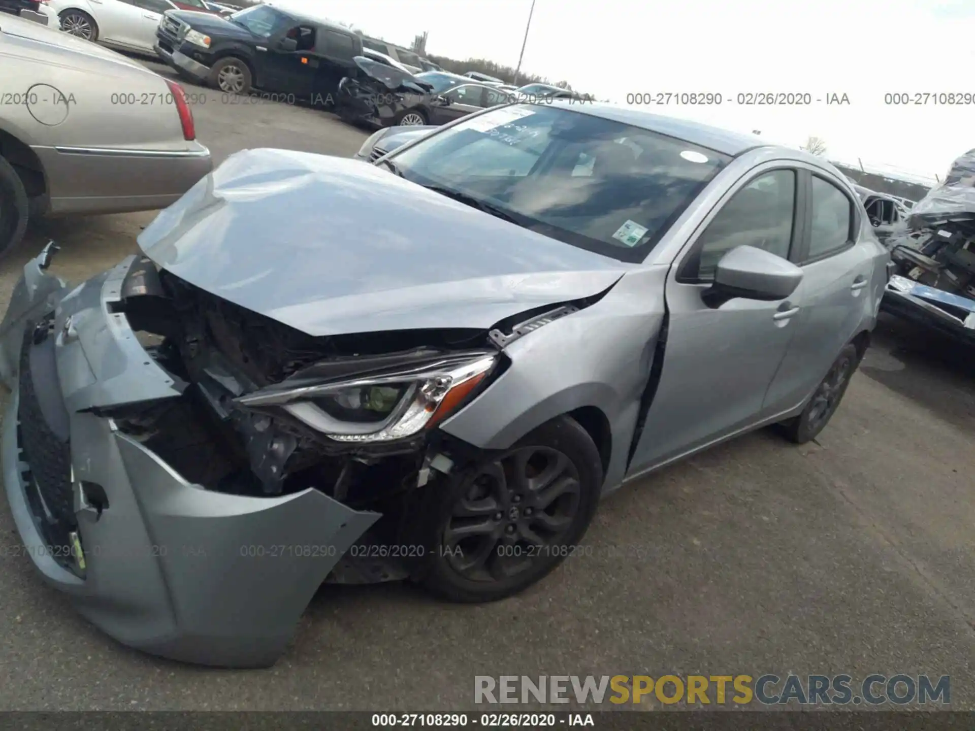 2 Фотография поврежденного автомобиля 3MYDLBYVXKY507728 TOYOTA YARIS 2019