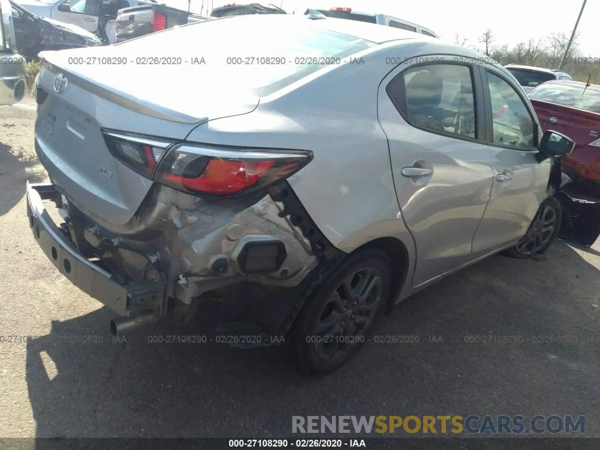 4 Photograph of a damaged car 3MYDLBYVXKY507728 TOYOTA YARIS 2019