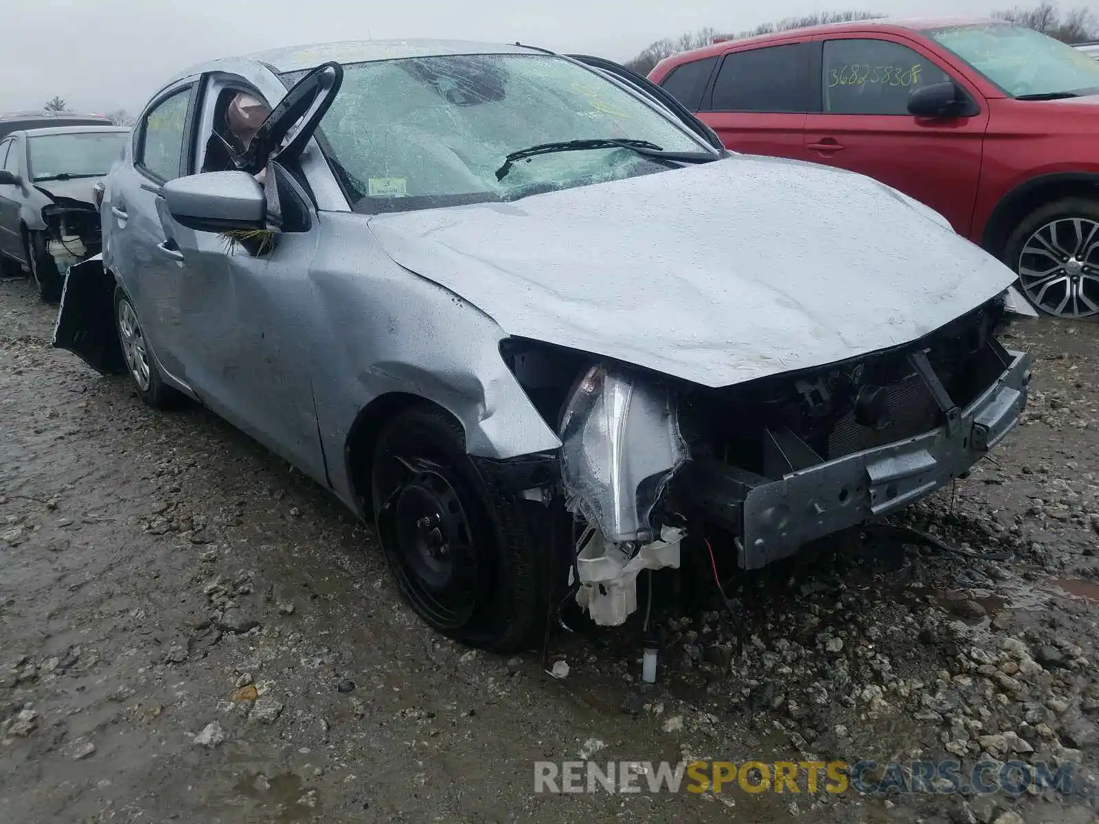 1 Photograph of a damaged car 3MYDLBYVXKY508555 TOYOTA YARIS 2019