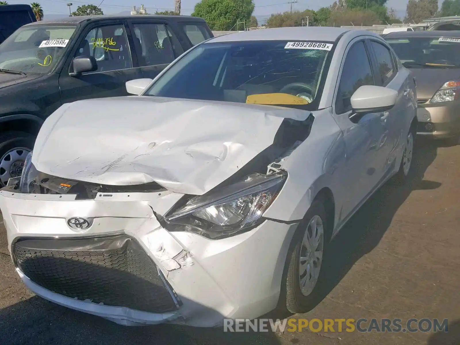 2 Photograph of a damaged car 3MYDLBYVXKY508913 TOYOTA YARIS 2019