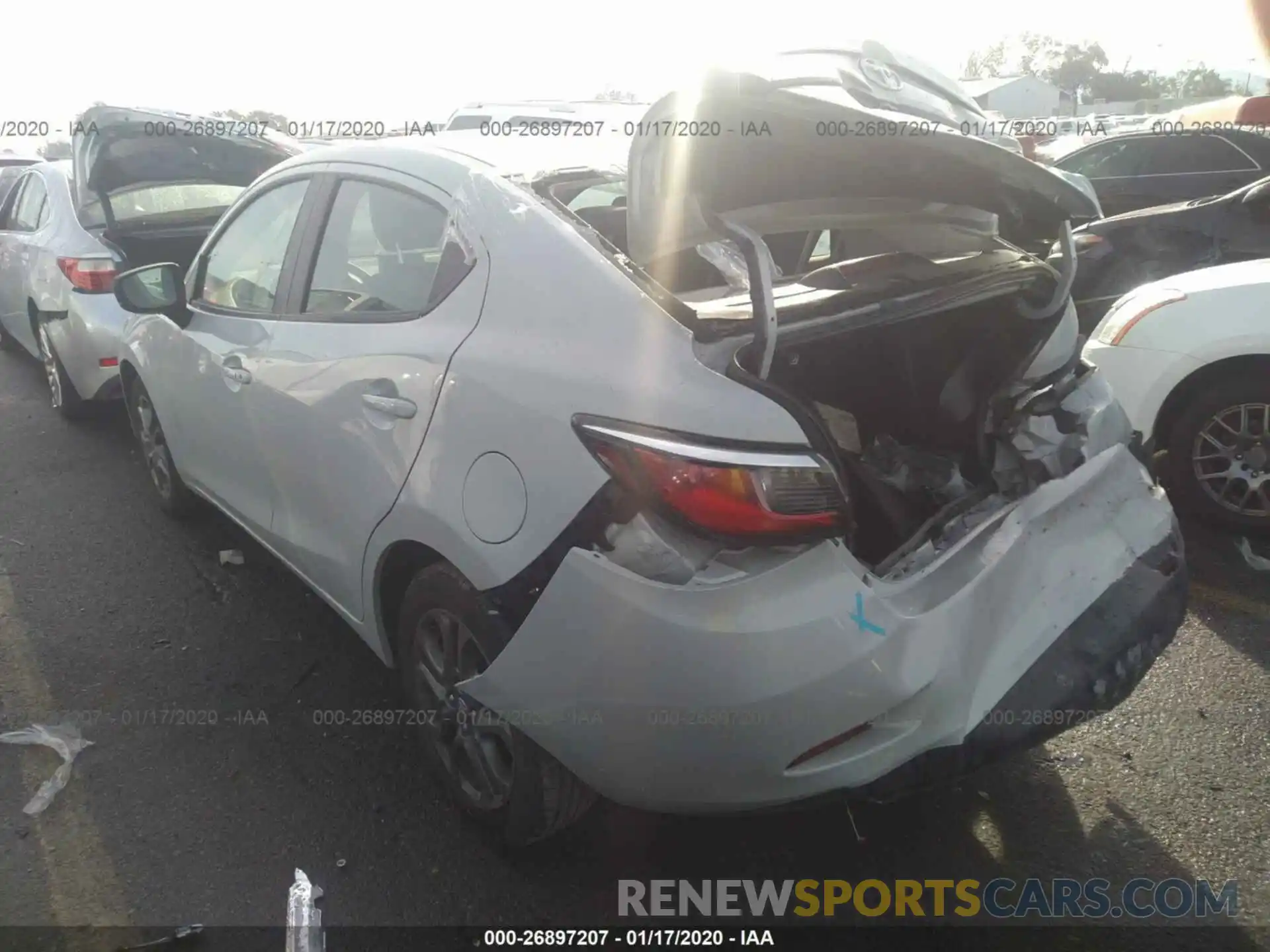 3 Photograph of a damaged car 3MYDLBYVXKY510435 TOYOTA YARIS 2019