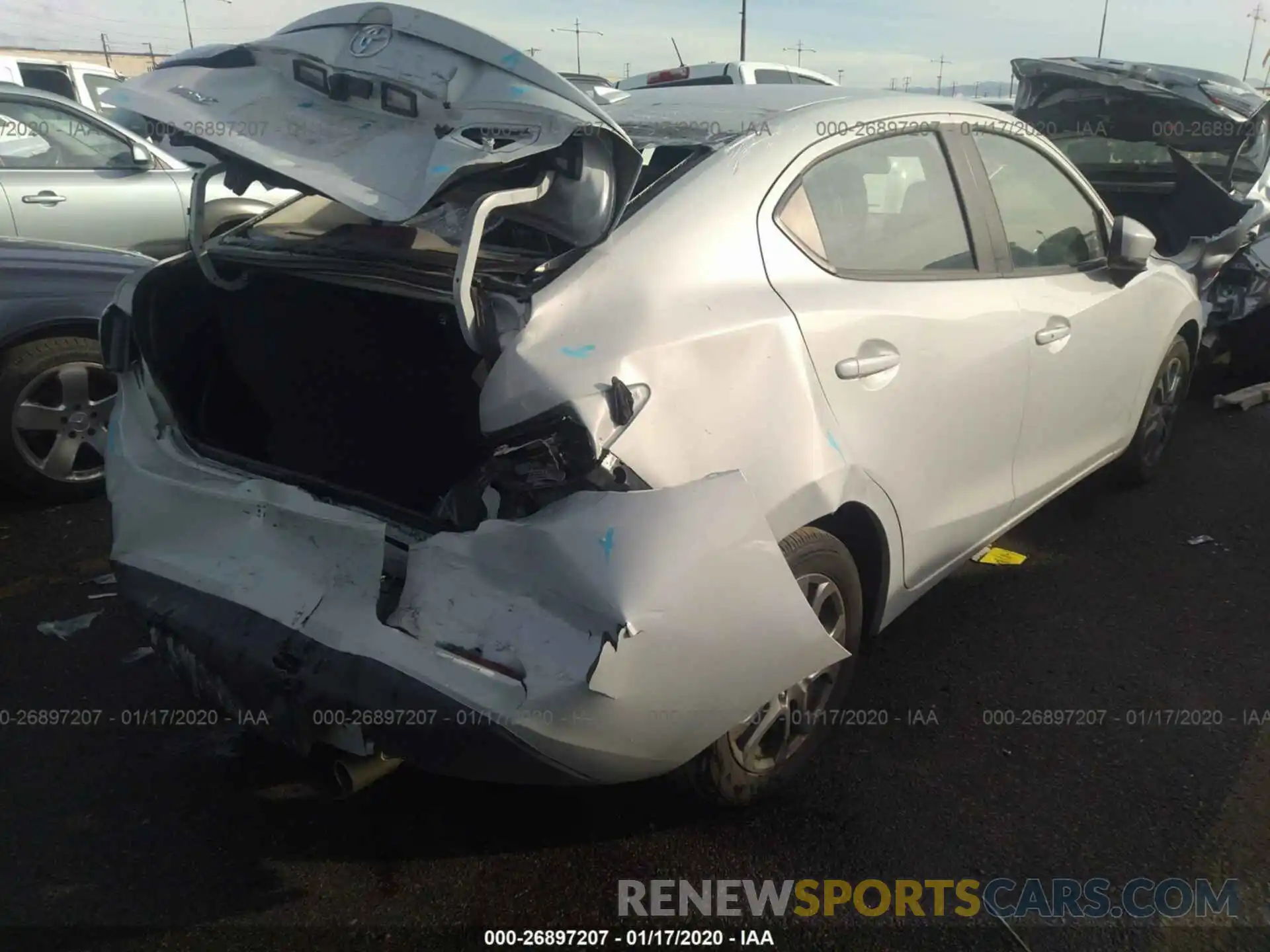 4 Photograph of a damaged car 3MYDLBYVXKY510435 TOYOTA YARIS 2019