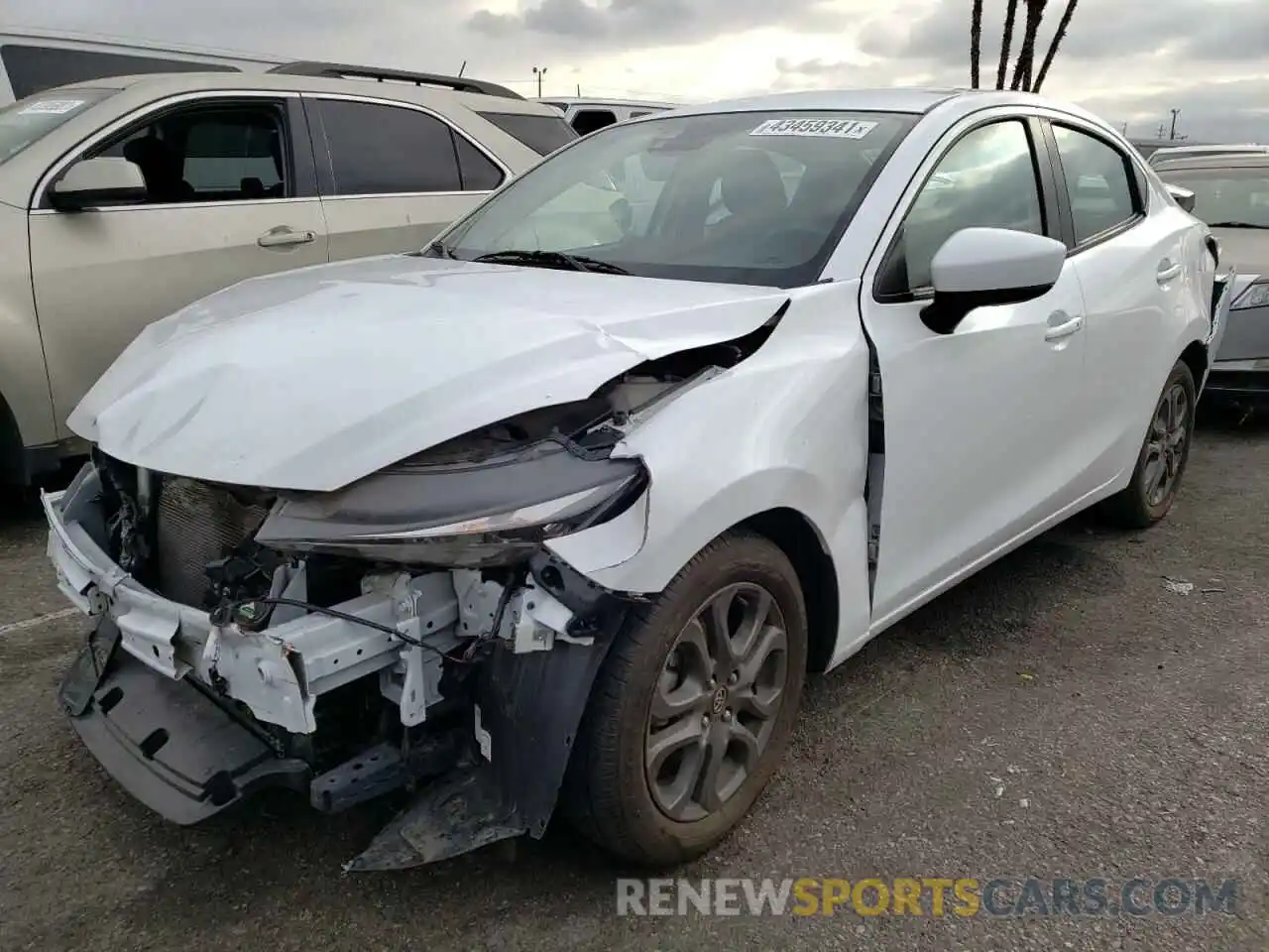 2 Photograph of a damaged car 3MYDLBYVXKY511584 TOYOTA YARIS 2019