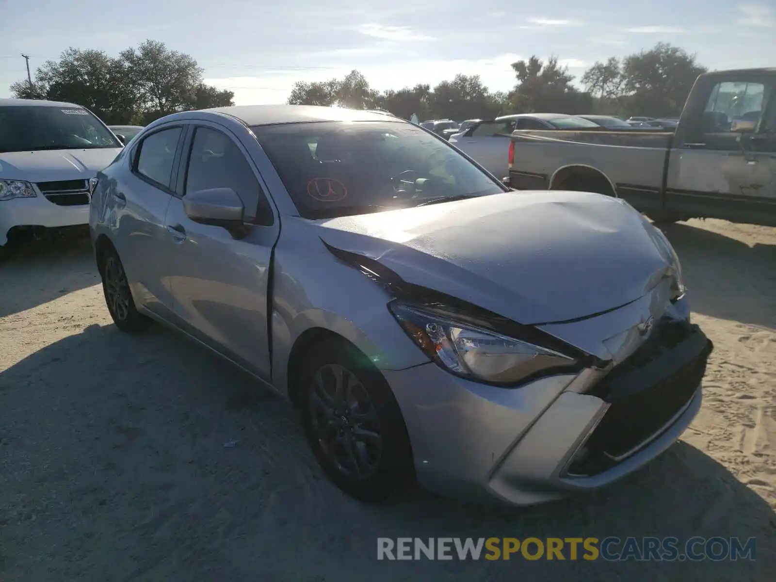 1 Photograph of a damaged car 3MYDLBYVXKY511794 TOYOTA YARIS 2019