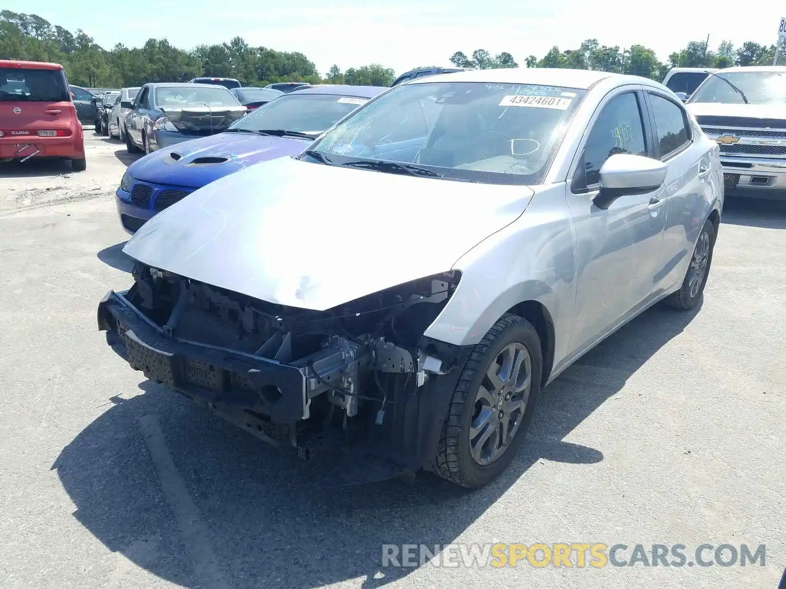 2 Photograph of a damaged car 3MYDLBYVXKY512296 TOYOTA YARIS 2019