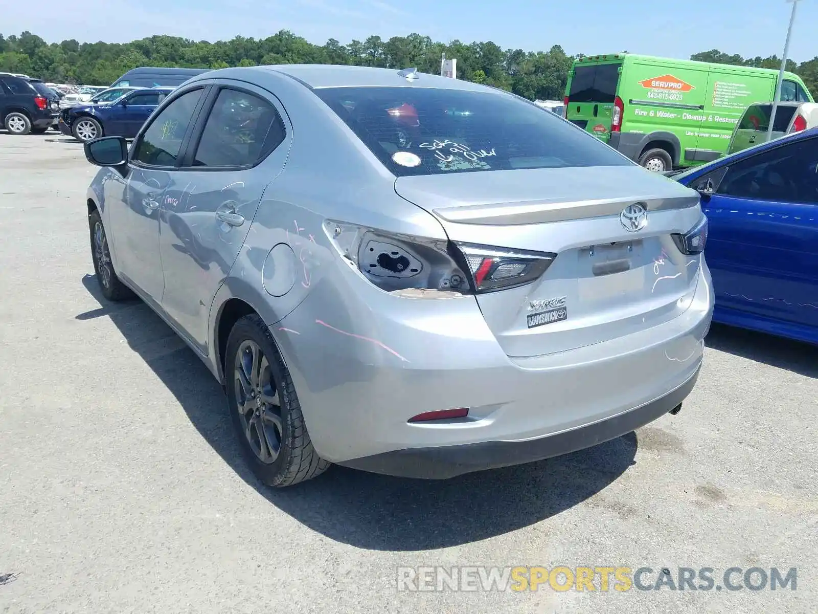 3 Photograph of a damaged car 3MYDLBYVXKY512296 TOYOTA YARIS 2019