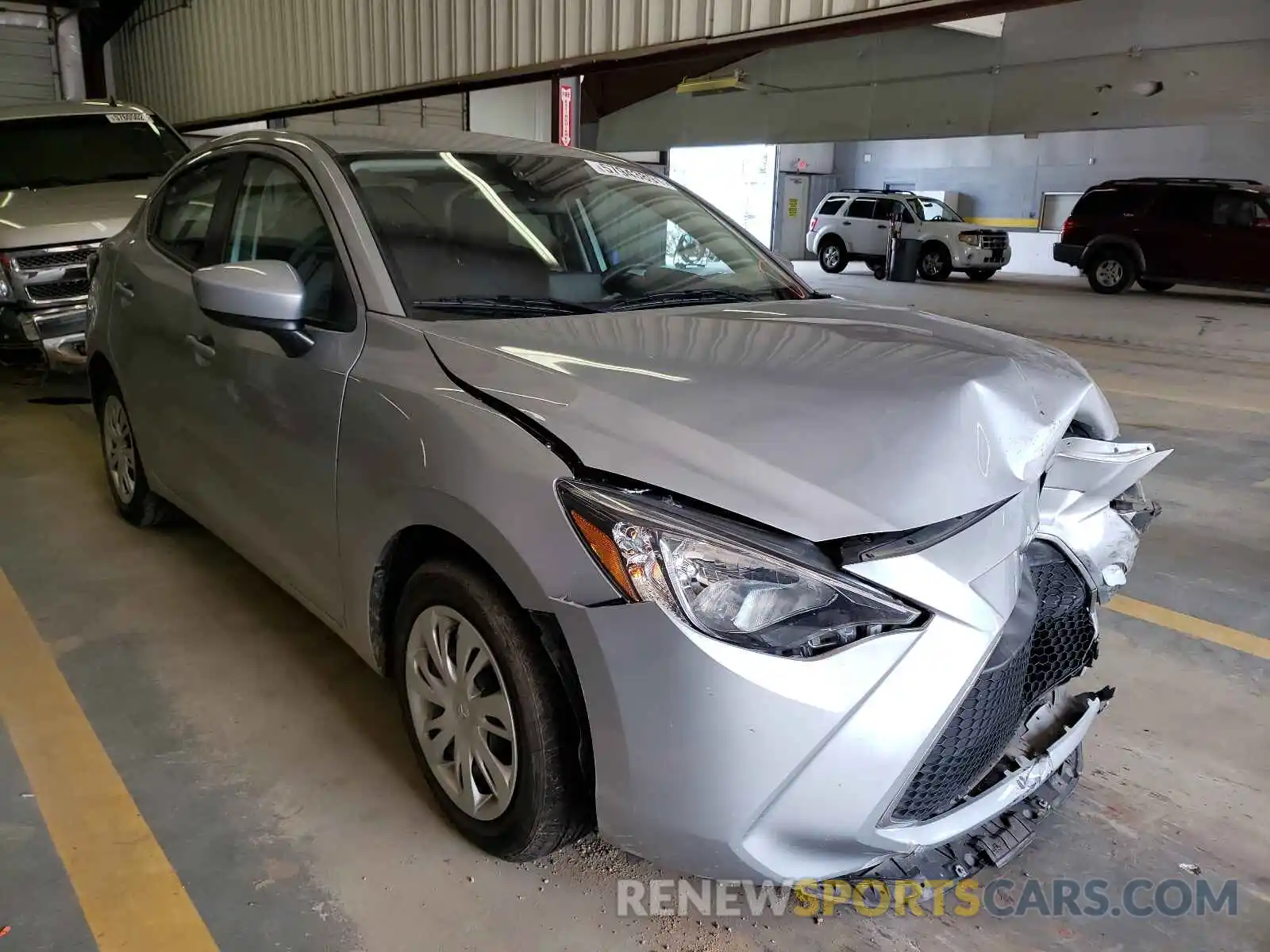 1 Photograph of a damaged car 3MYDLBYVXKY513528 TOYOTA YARIS 2019