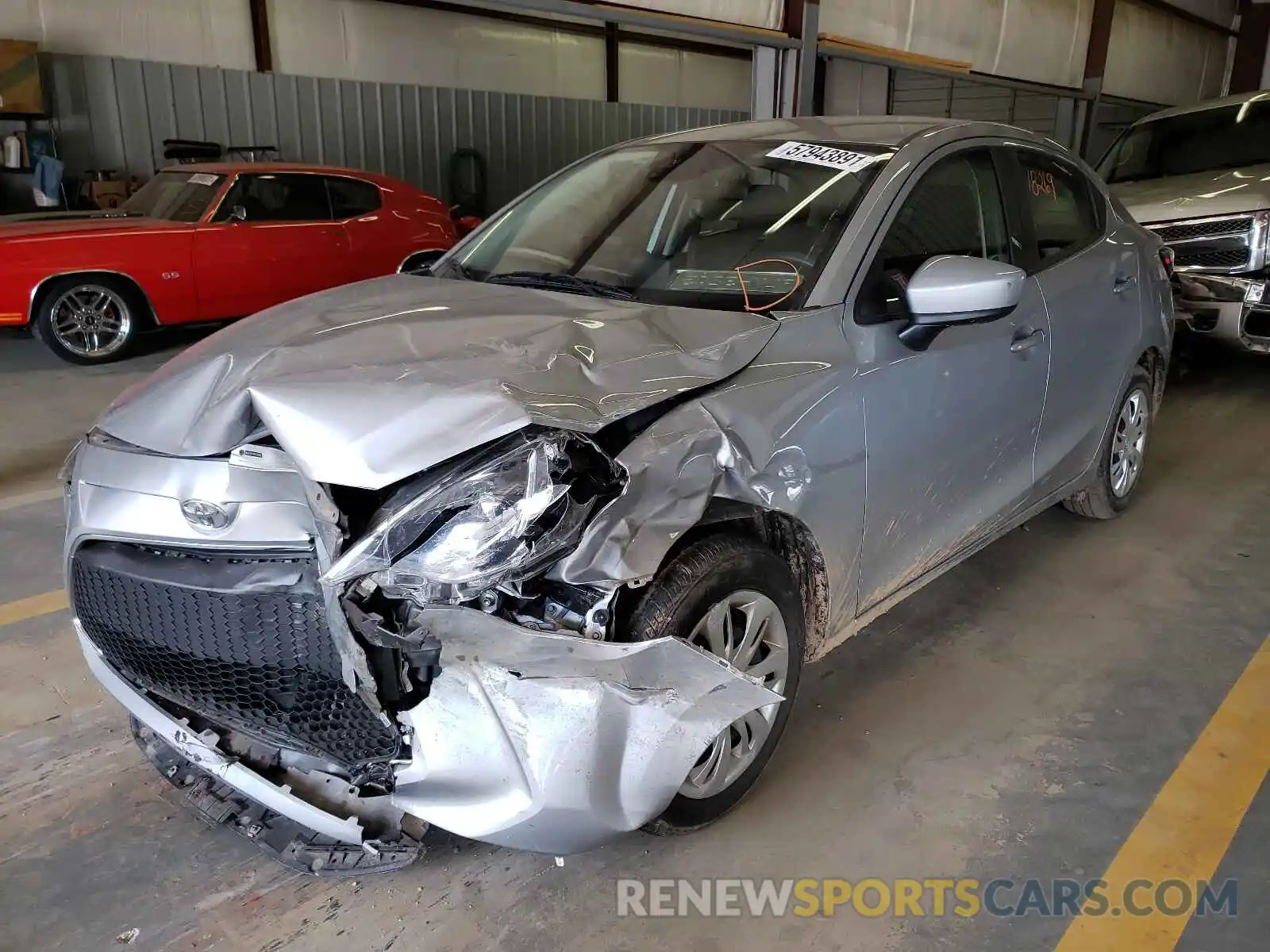 2 Photograph of a damaged car 3MYDLBYVXKY513528 TOYOTA YARIS 2019