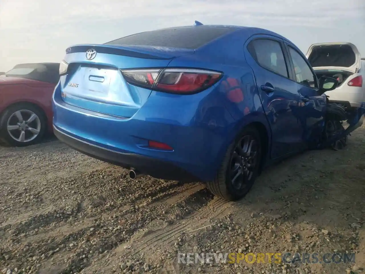 4 Photograph of a damaged car 3MYDLBYVXKY513996 TOYOTA YARIS 2019