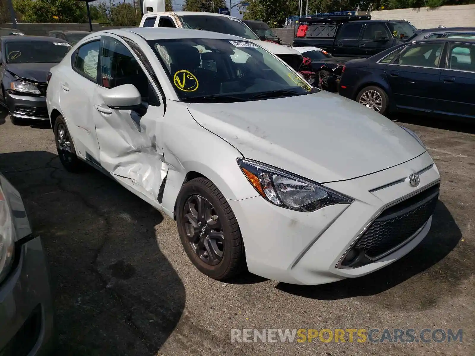 1 Photograph of a damaged car 3MYDLBYVXKY514498 TOYOTA YARIS 2019