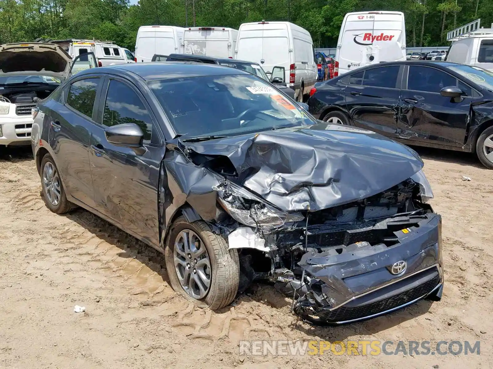 1 Photograph of a damaged car 3MYDLBYVXKY514727 TOYOTA YARIS 2019