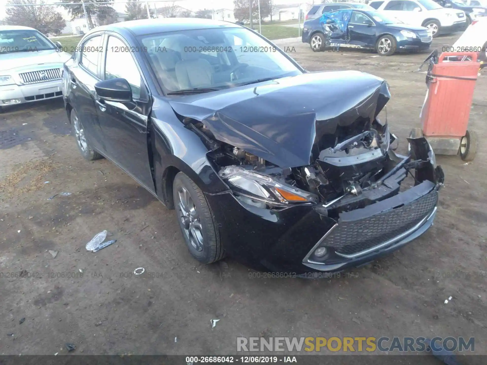 1 Photograph of a damaged car 3MYDLBYVXKY515232 TOYOTA YARIS 2019