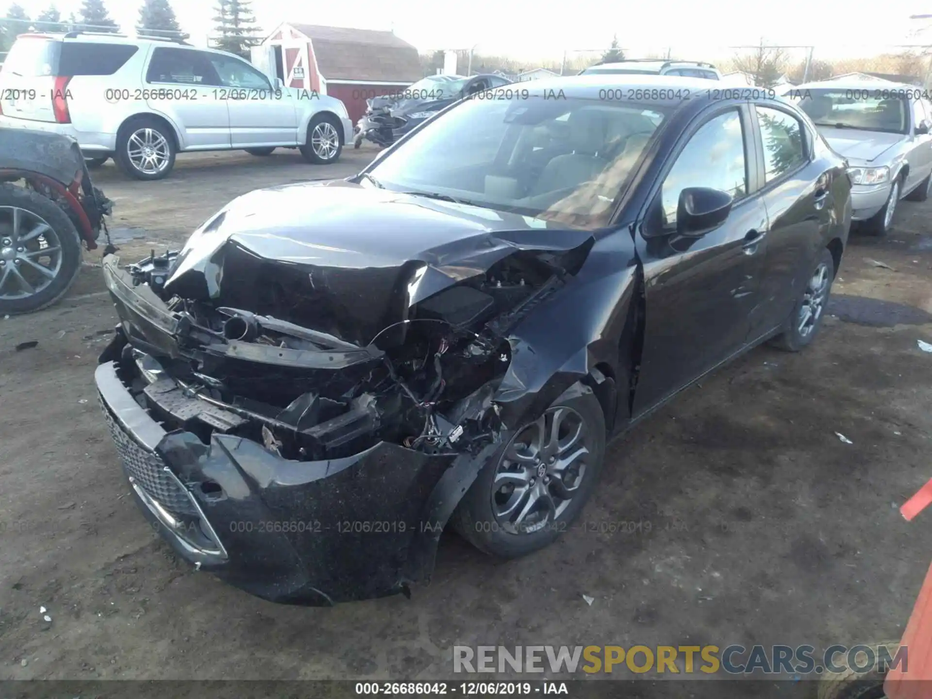 2 Photograph of a damaged car 3MYDLBYVXKY515232 TOYOTA YARIS 2019