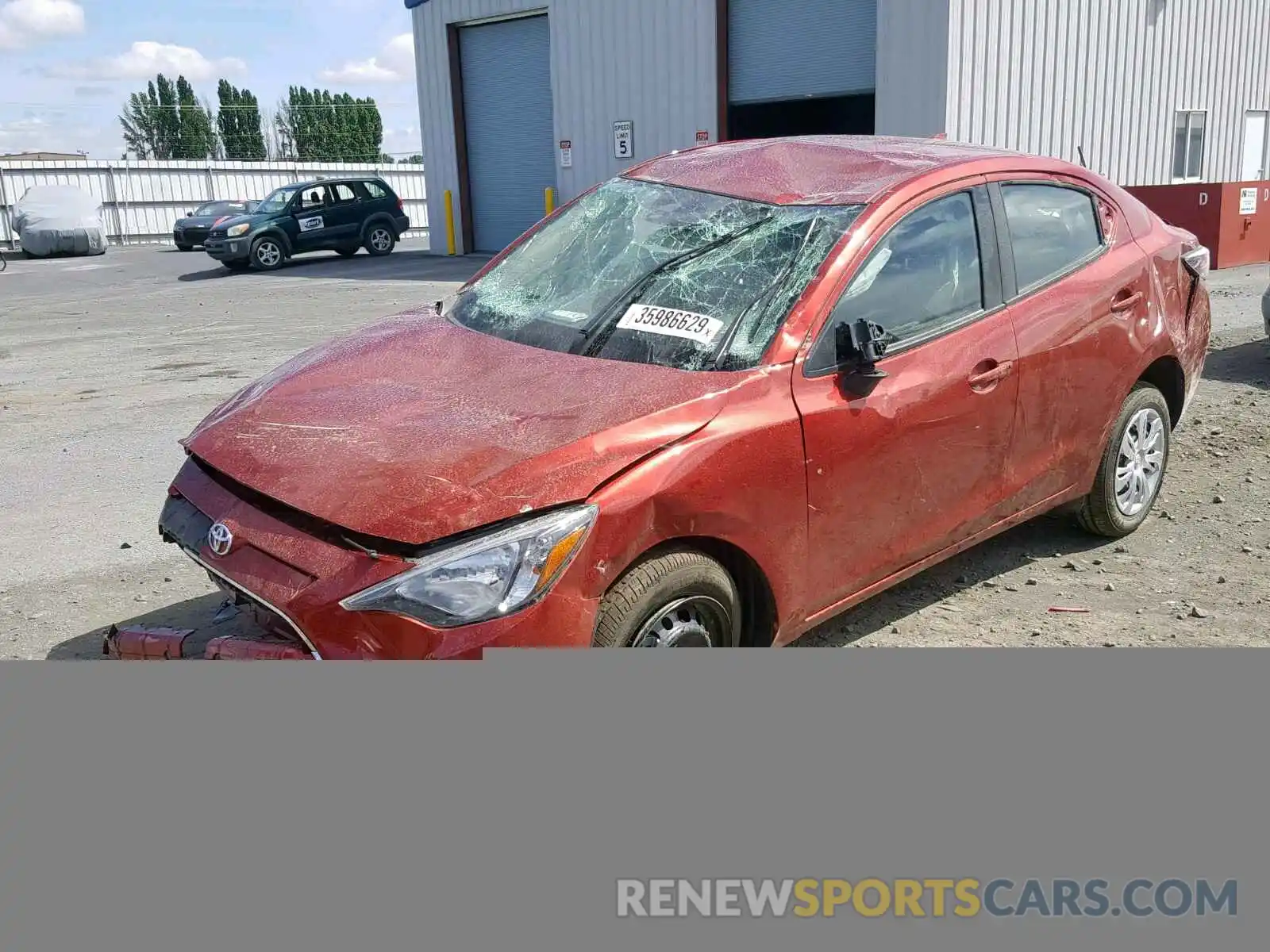 2 Photograph of a damaged car 3MYDLBYVXKY516039 TOYOTA YARIS 2019