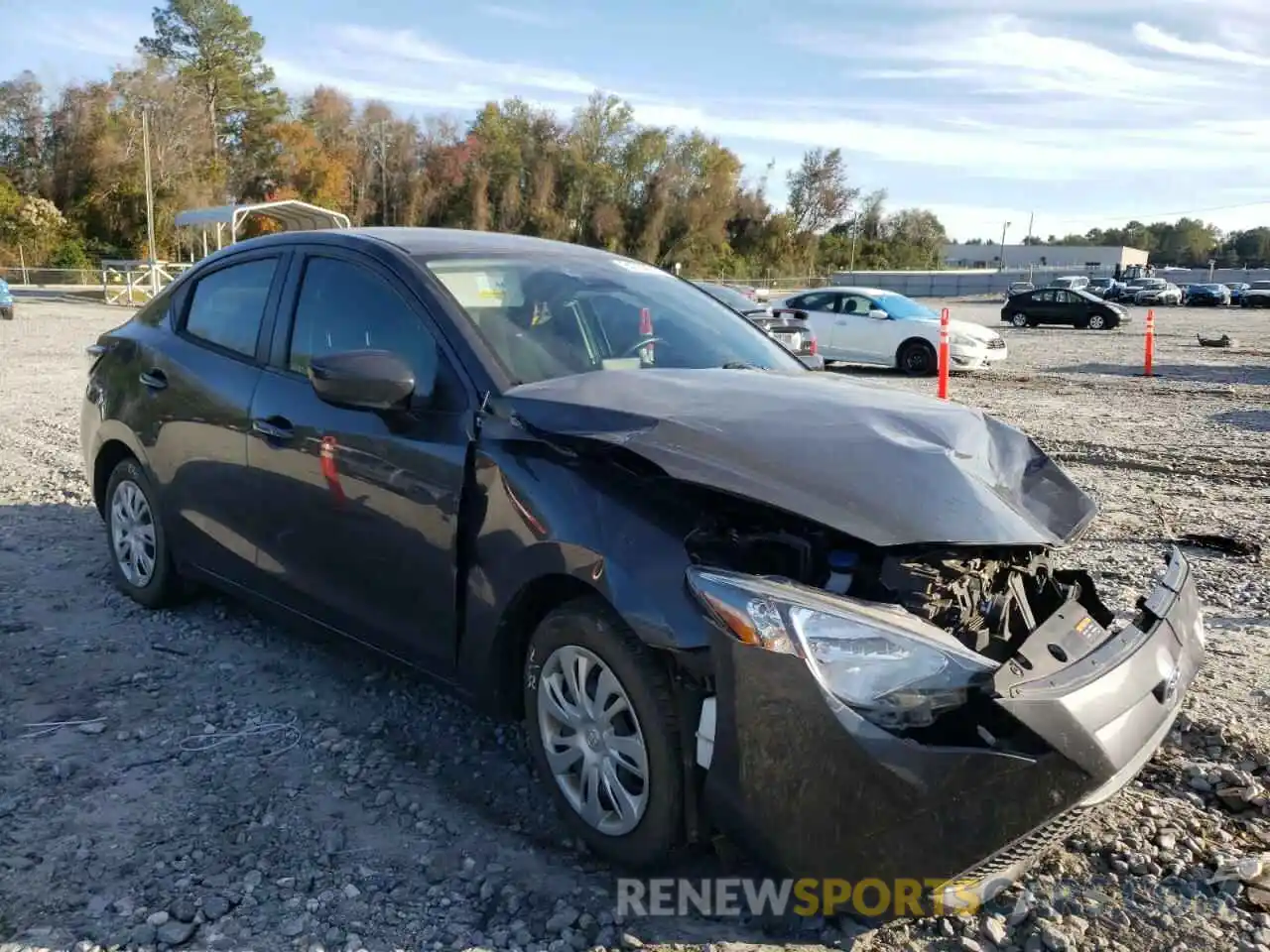 1 Photograph of a damaged car 3MYDLBYVXKY517031 TOYOTA YARIS 2019