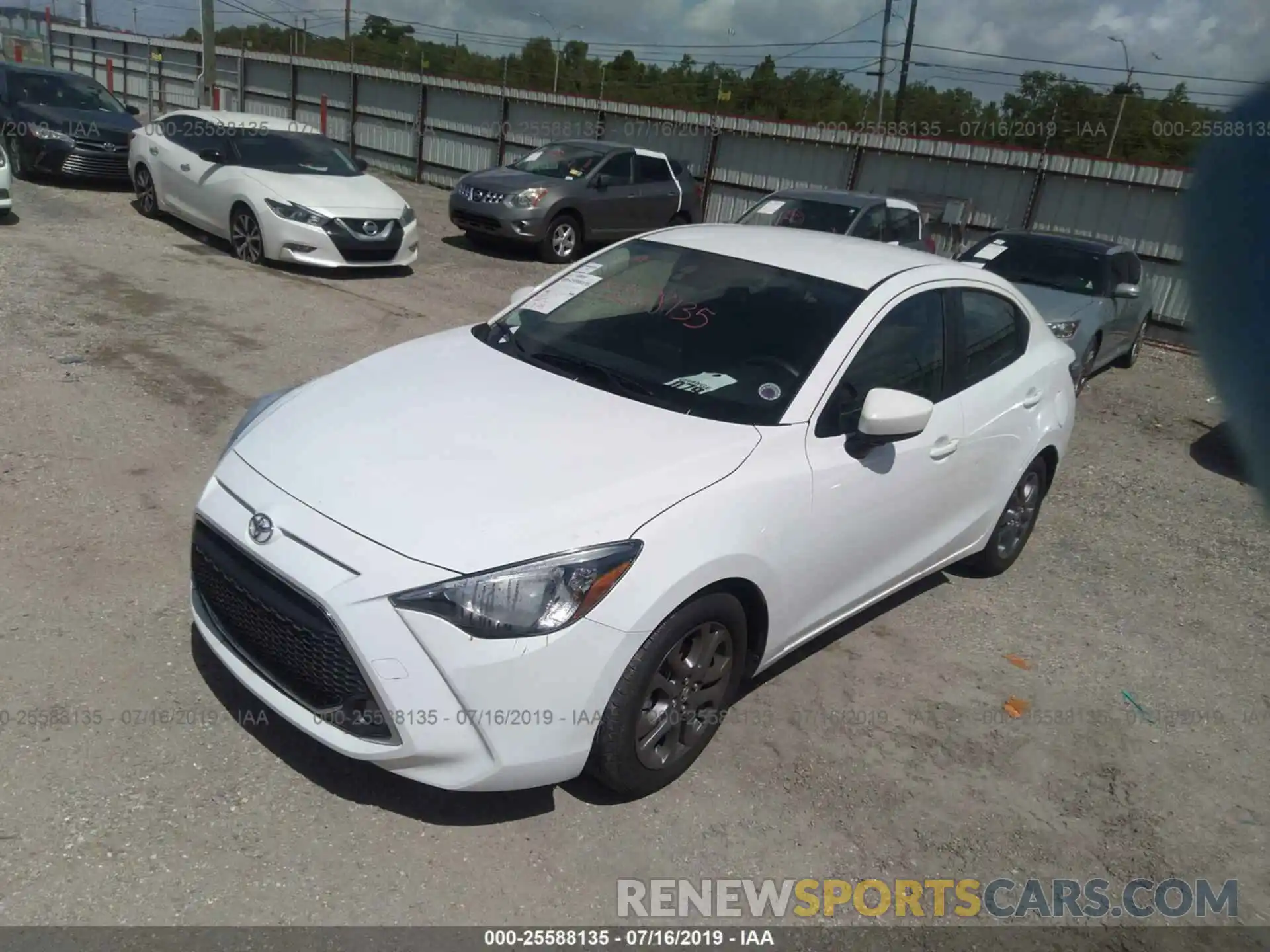 2 Photograph of a damaged car 3MYDLBYVXKY517076 TOYOTA YARIS 2019