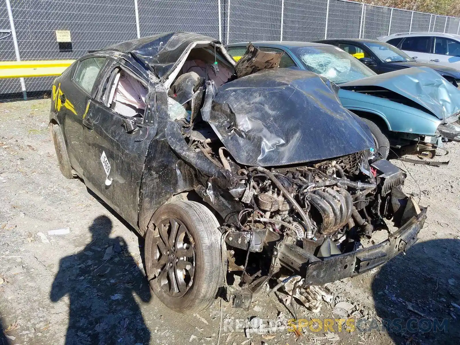 1 Photograph of a damaged car 3MYDLBYVXKY517451 TOYOTA YARIS 2019