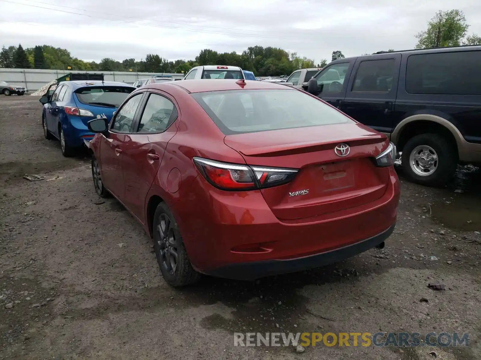 3 Photograph of a damaged car 3MYDLBYVXKY518387 TOYOTA YARIS 2019