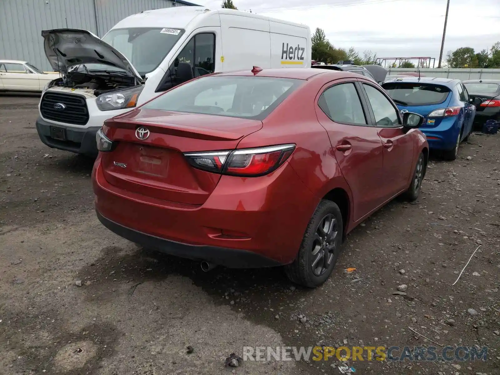 4 Photograph of a damaged car 3MYDLBYVXKY518387 TOYOTA YARIS 2019