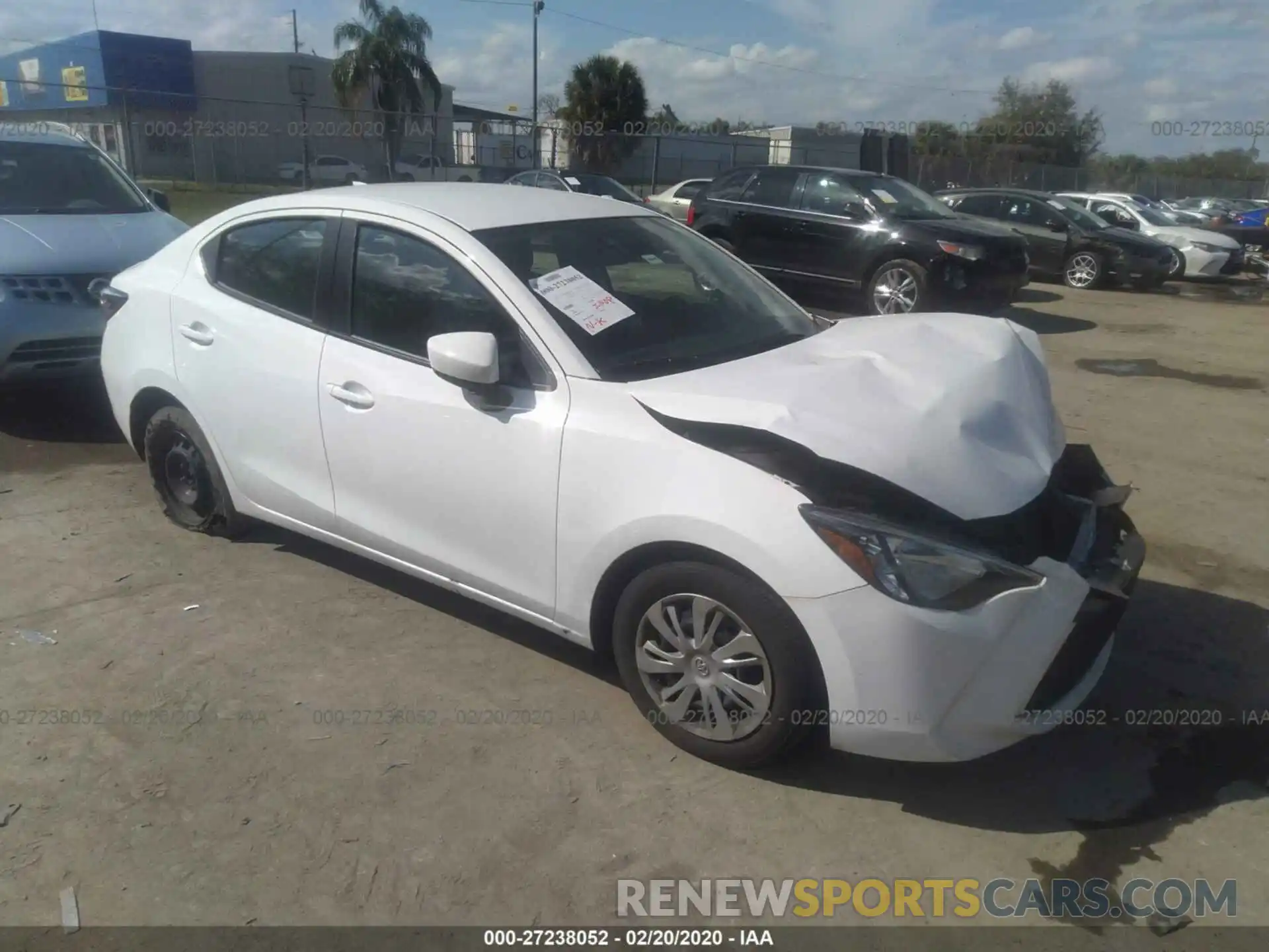 1 Photograph of a damaged car 3MYDLBYVXKY518695 TOYOTA YARIS 2019