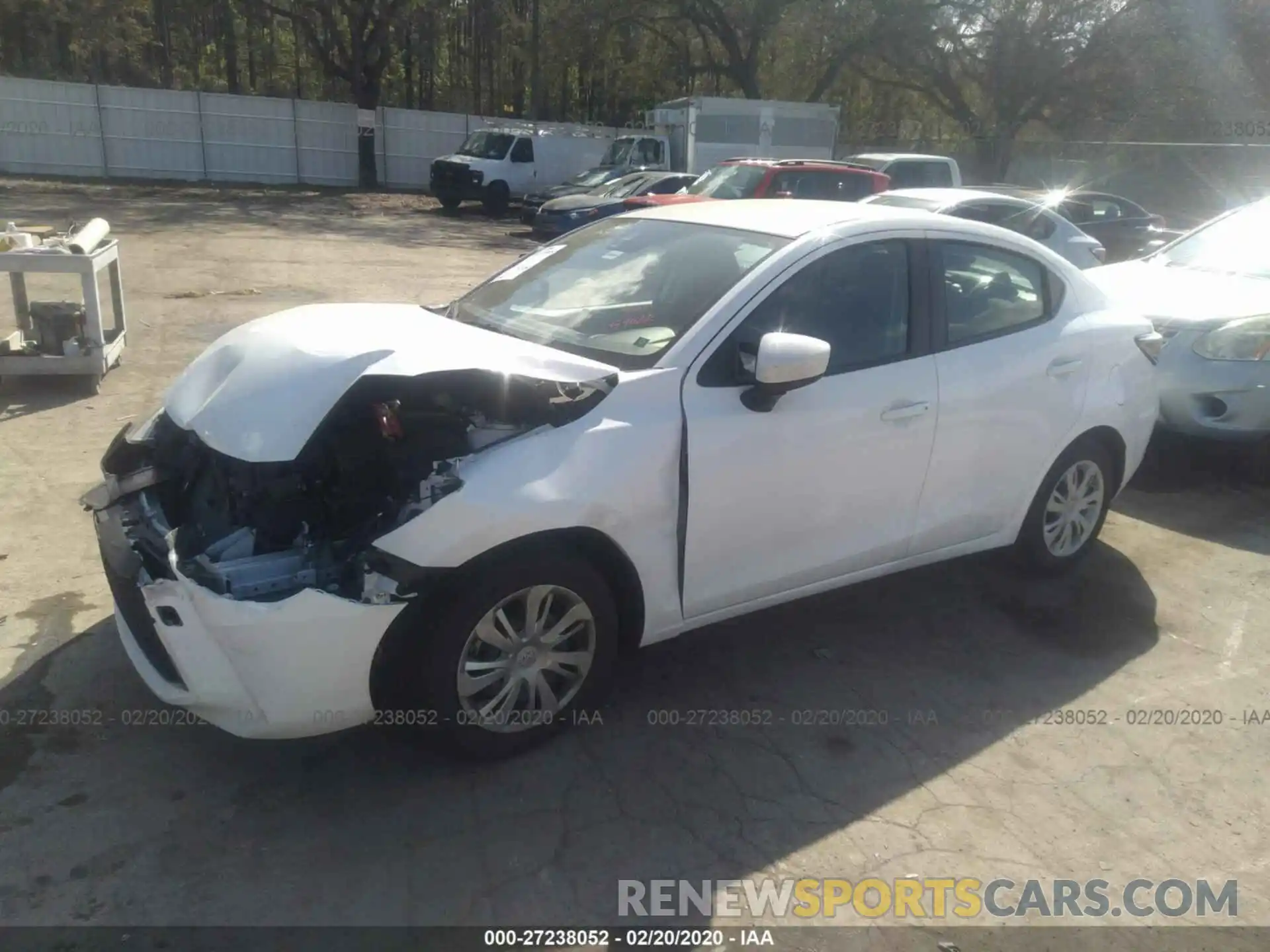 2 Photograph of a damaged car 3MYDLBYVXKY518695 TOYOTA YARIS 2019