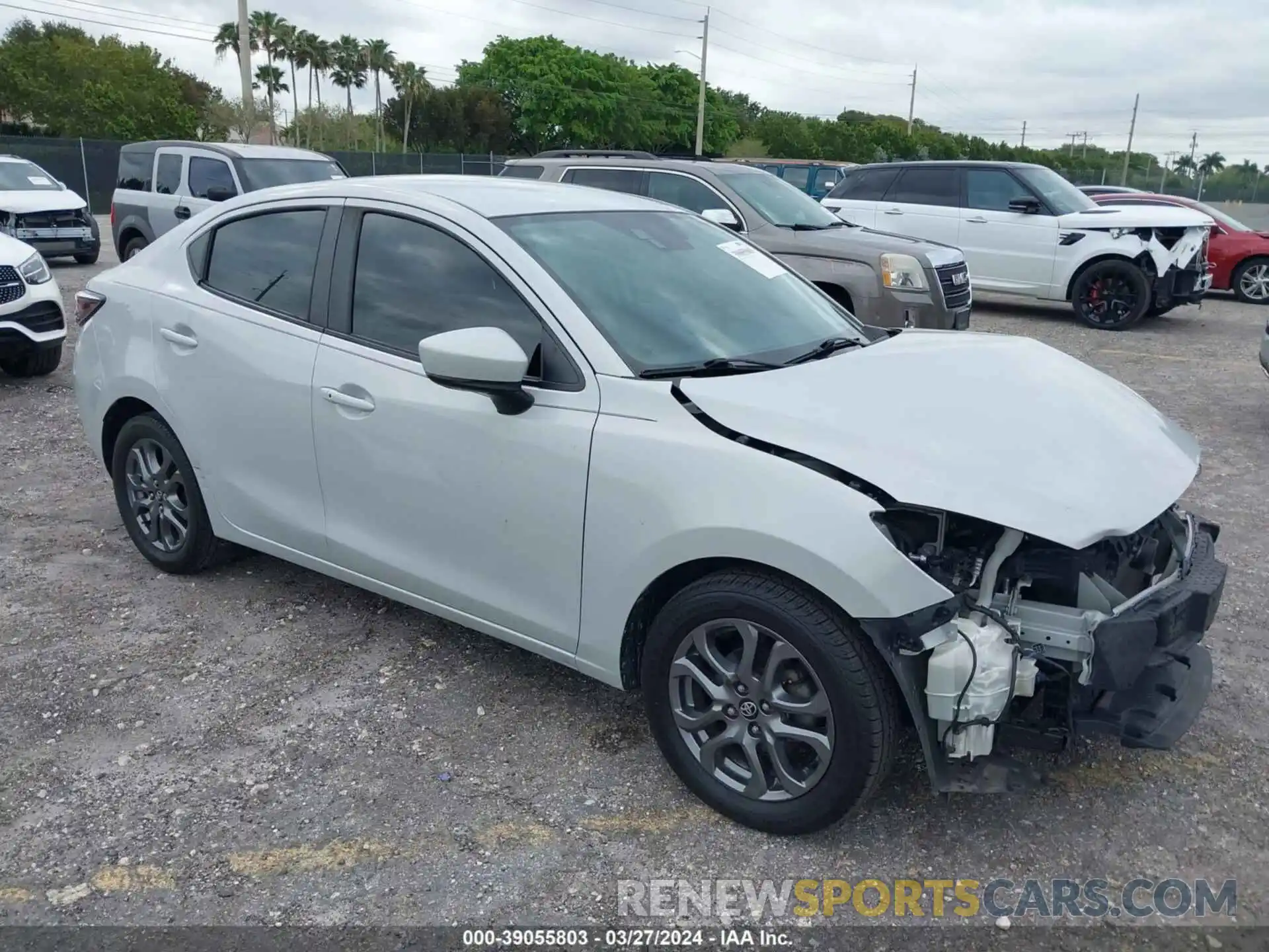 1 Photograph of a damaged car 3MYDLBYVXKY519586 TOYOTA YARIS 2019