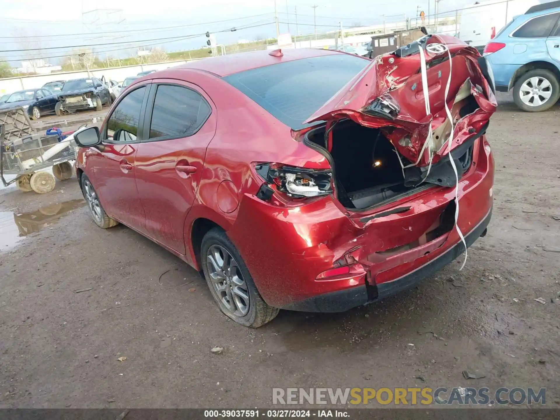 3 Photograph of a damaged car 3MYDLBYVXKY520401 TOYOTA YARIS 2019