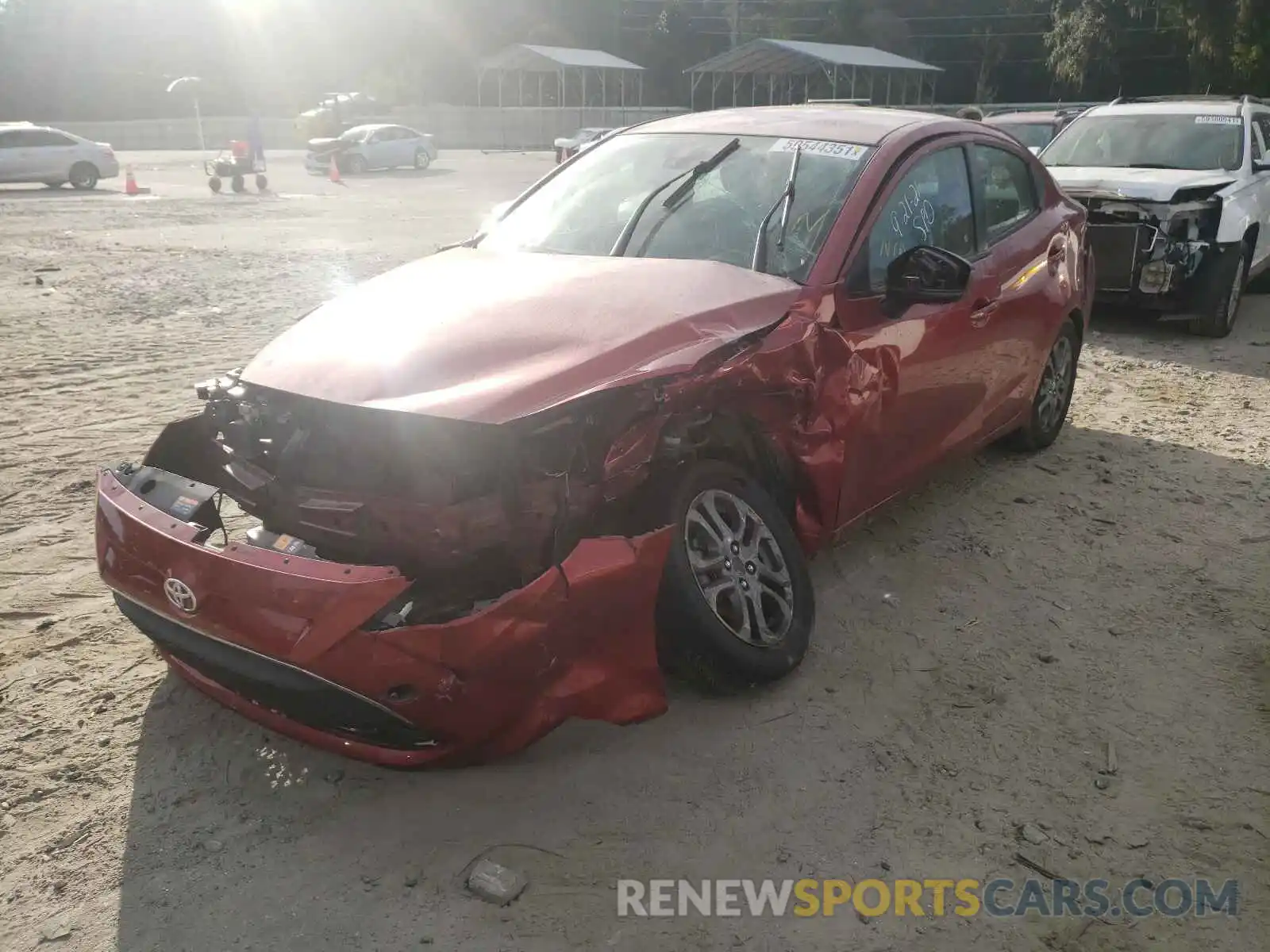 2 Photograph of a damaged car 3MYDLBYVXKY520642 TOYOTA YARIS 2019