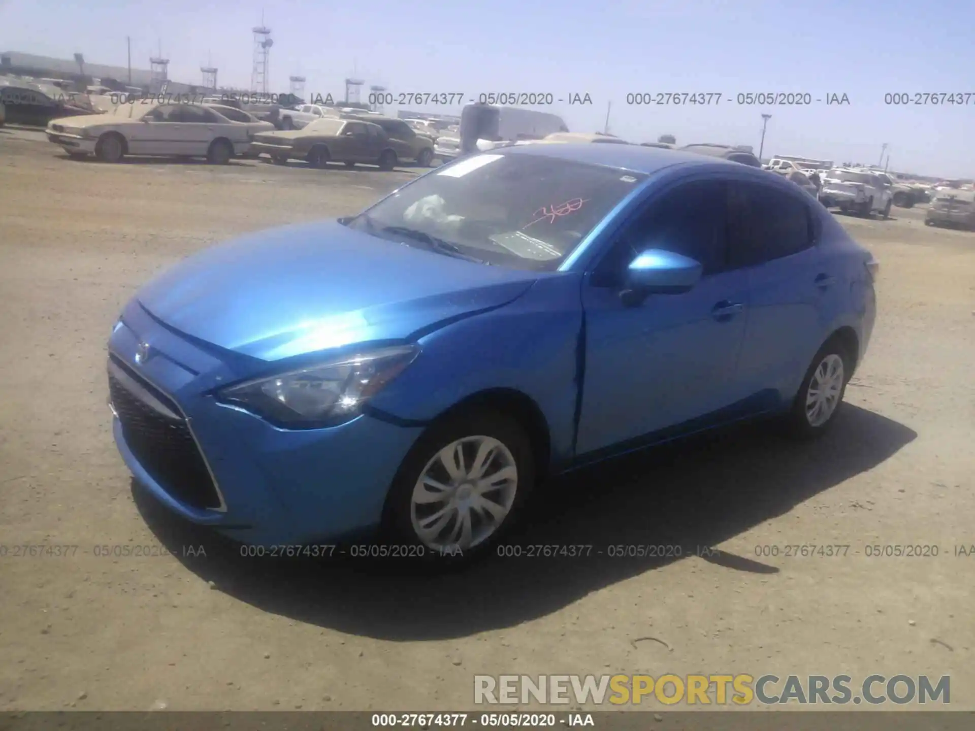 2 Фотография поврежденного автомобиля 3MYDLBYVXKY521872 TOYOTA YARIS 2019