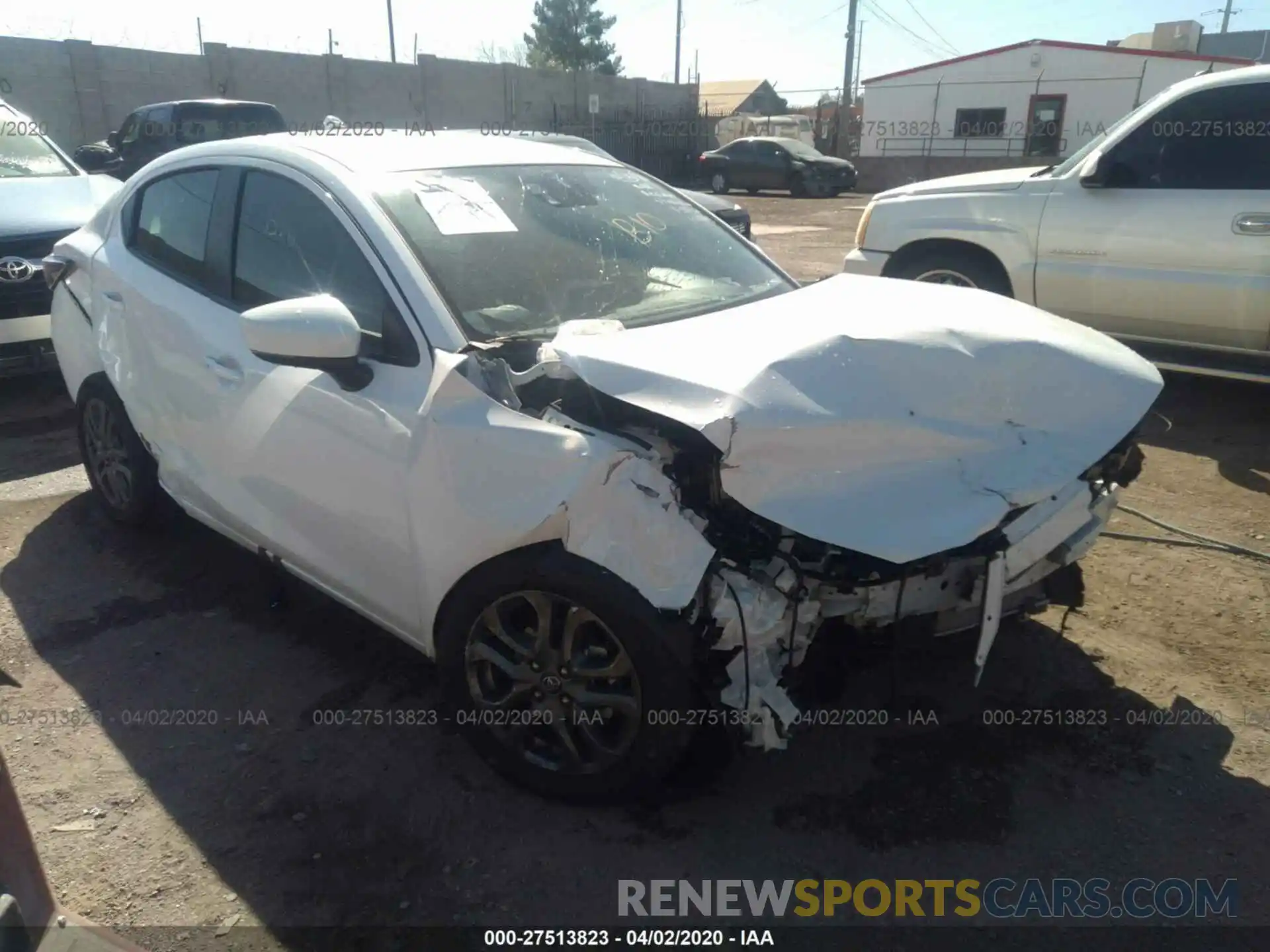 1 Photograph of a damaged car 3MYDLBYVXKY522374 TOYOTA YARIS 2019