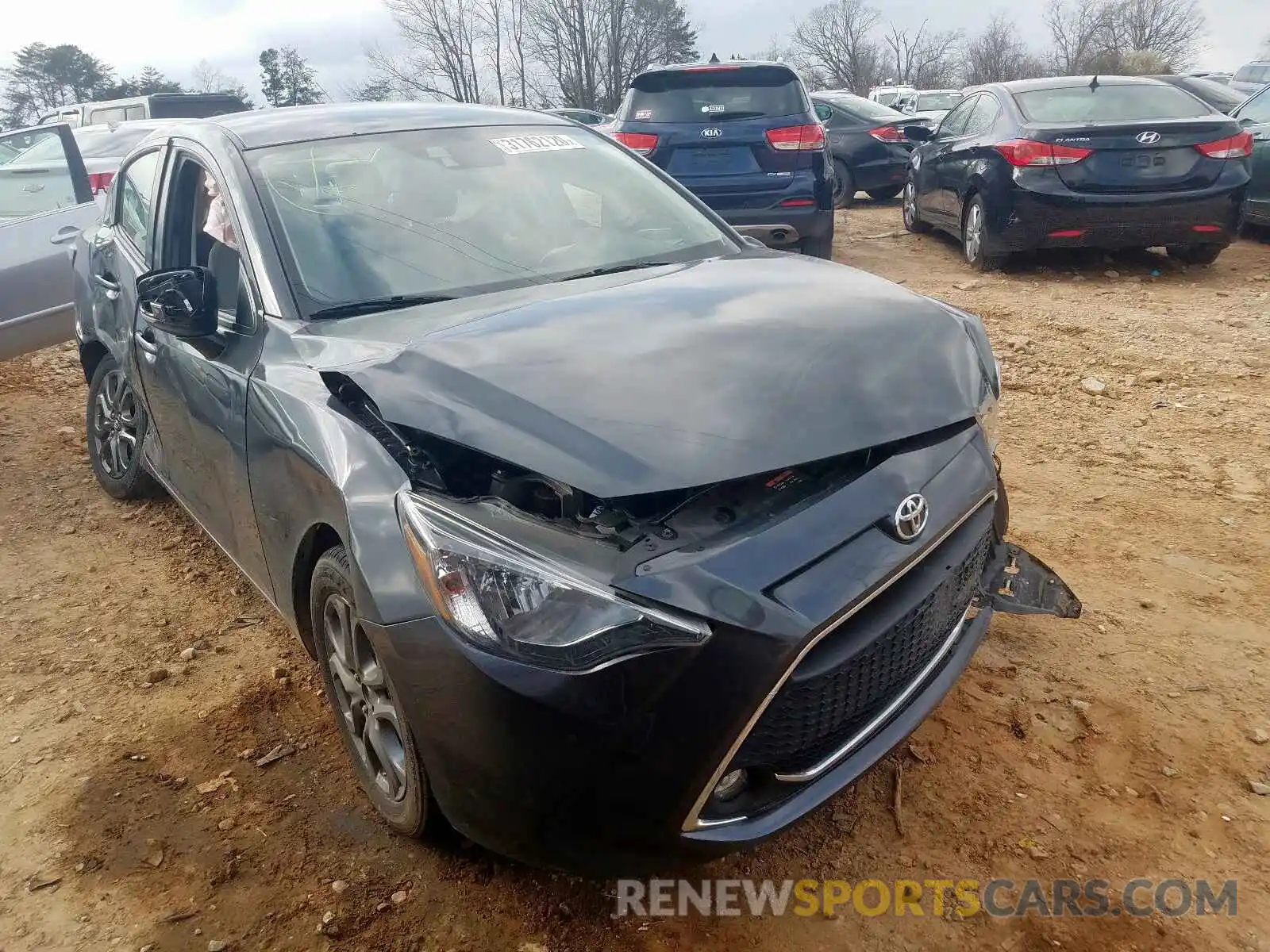 1 Photograph of a damaged car 3MYDLBYVXKY522780 TOYOTA YARIS 2019