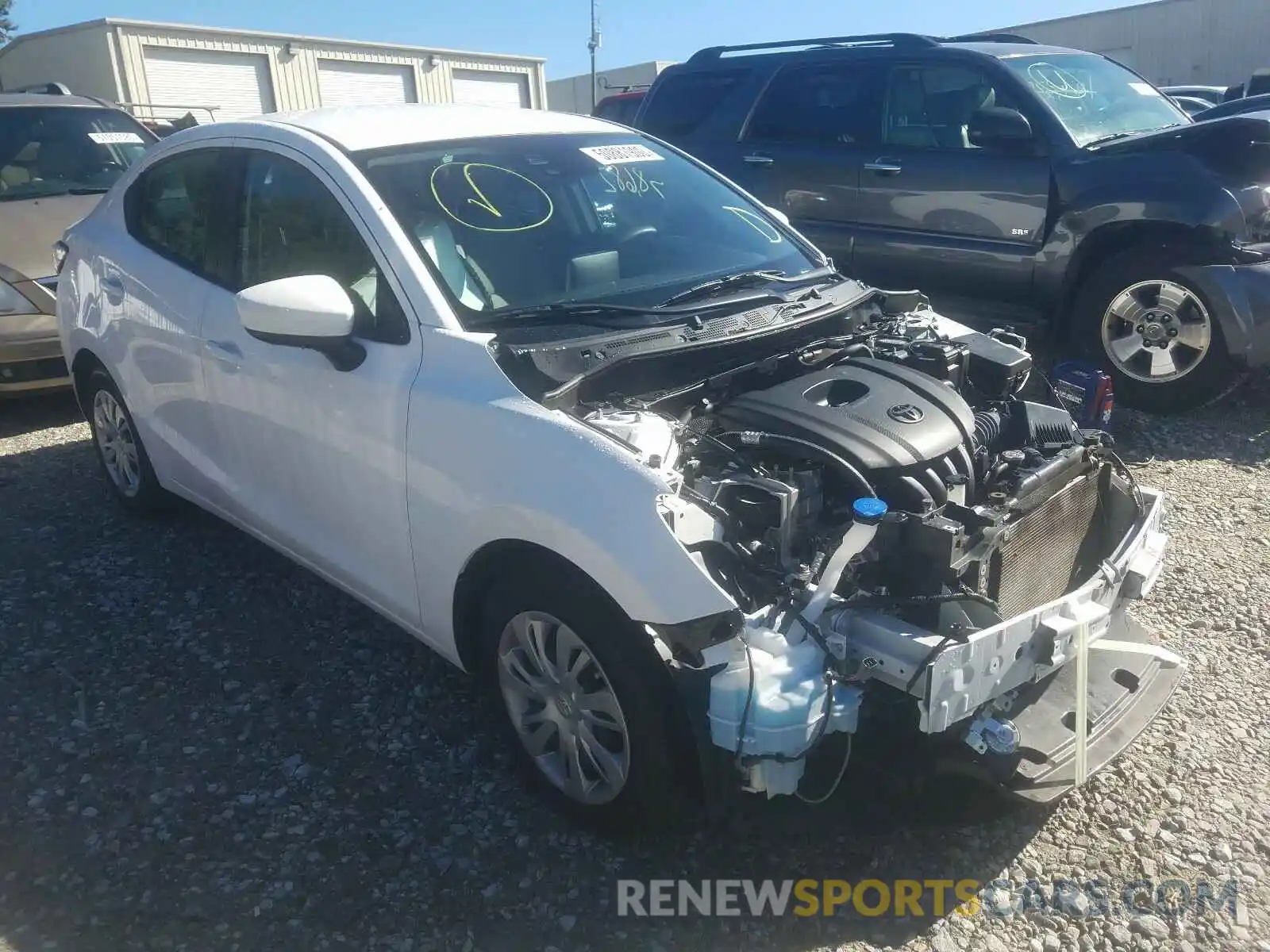 1 Photograph of a damaged car 3MYDLBYVXKY524092 TOYOTA YARIS 2019