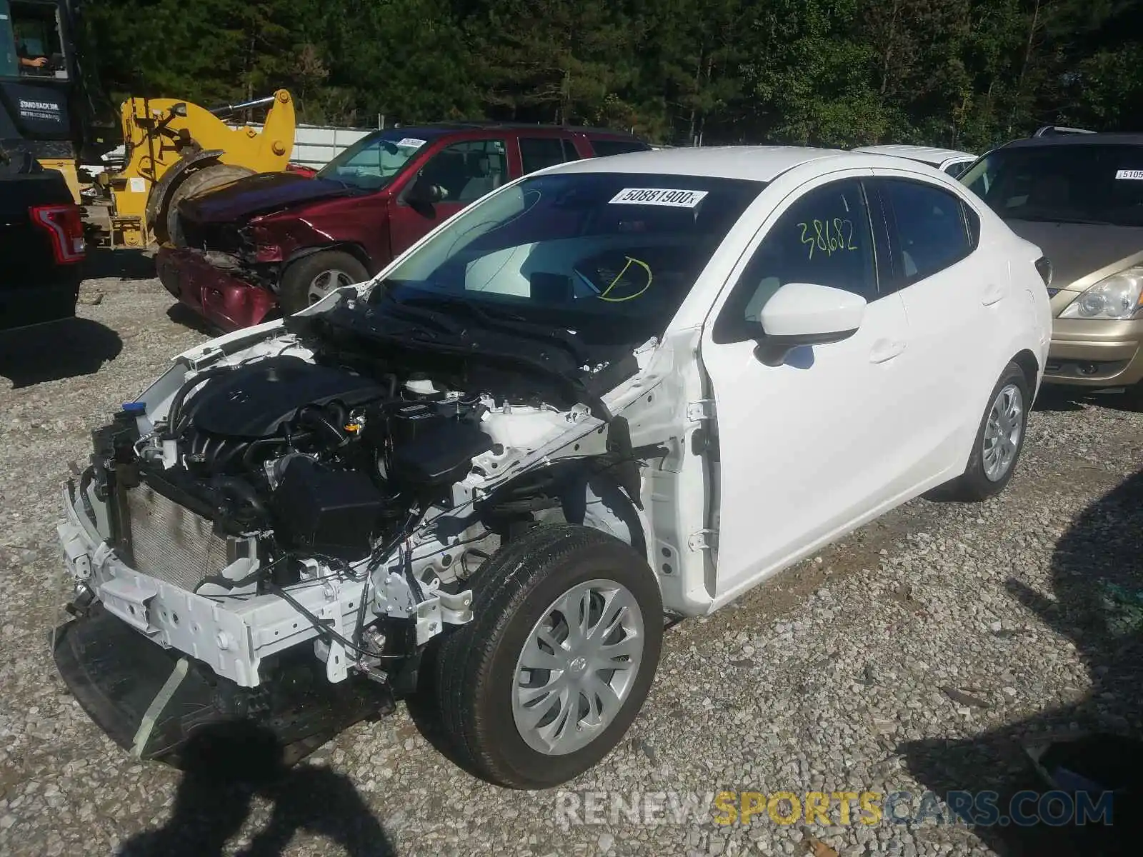 2 Photograph of a damaged car 3MYDLBYVXKY524092 TOYOTA YARIS 2019